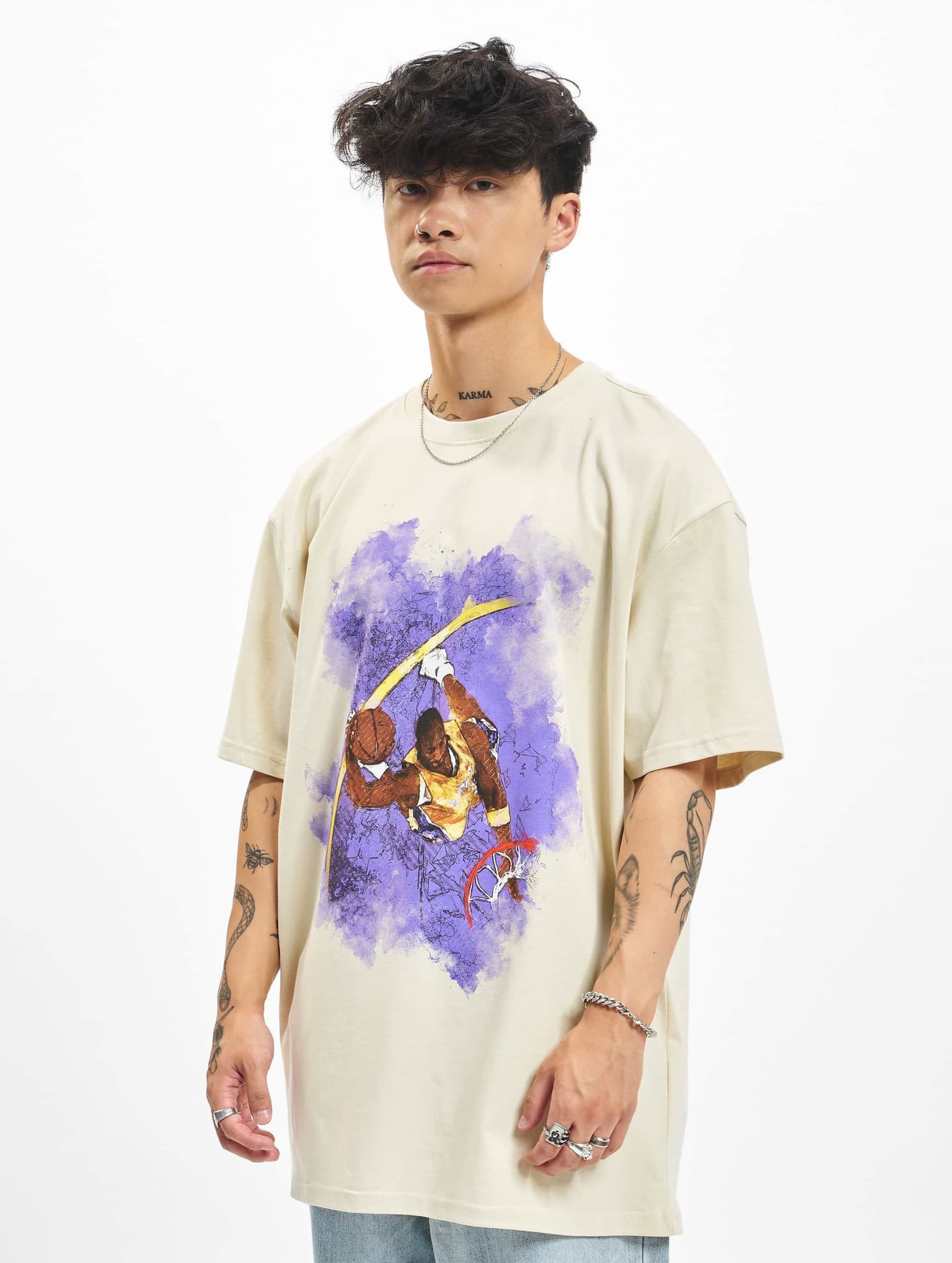 Mister Tee Basketball Clouds 2.0 Oversize – Bild 3