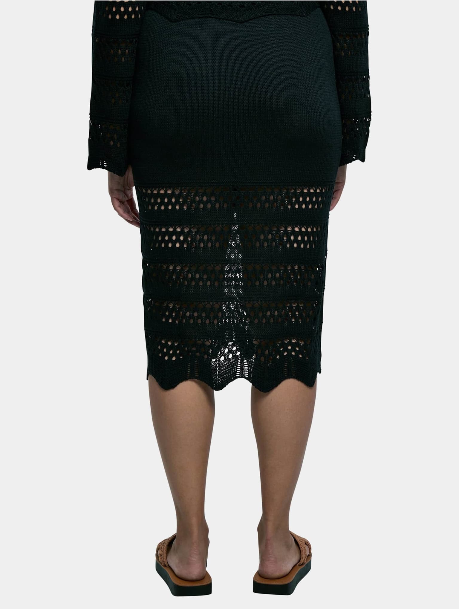 Urban Classics Ladies 3/4 Crochet Knit Skirt – Bild 2