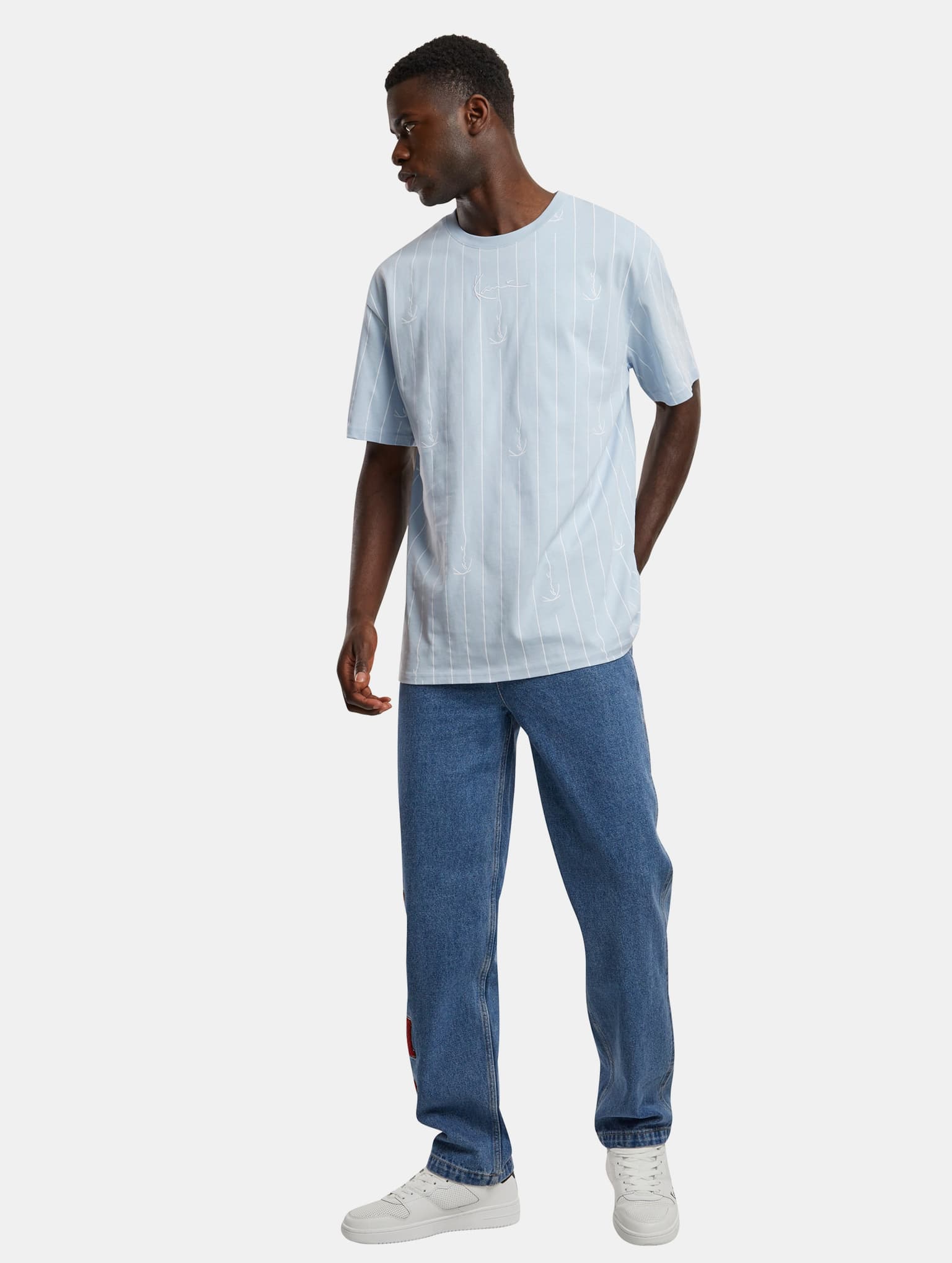 Karl Kani Small Signature Logo Prinstripe T-Shirt – Bild 4