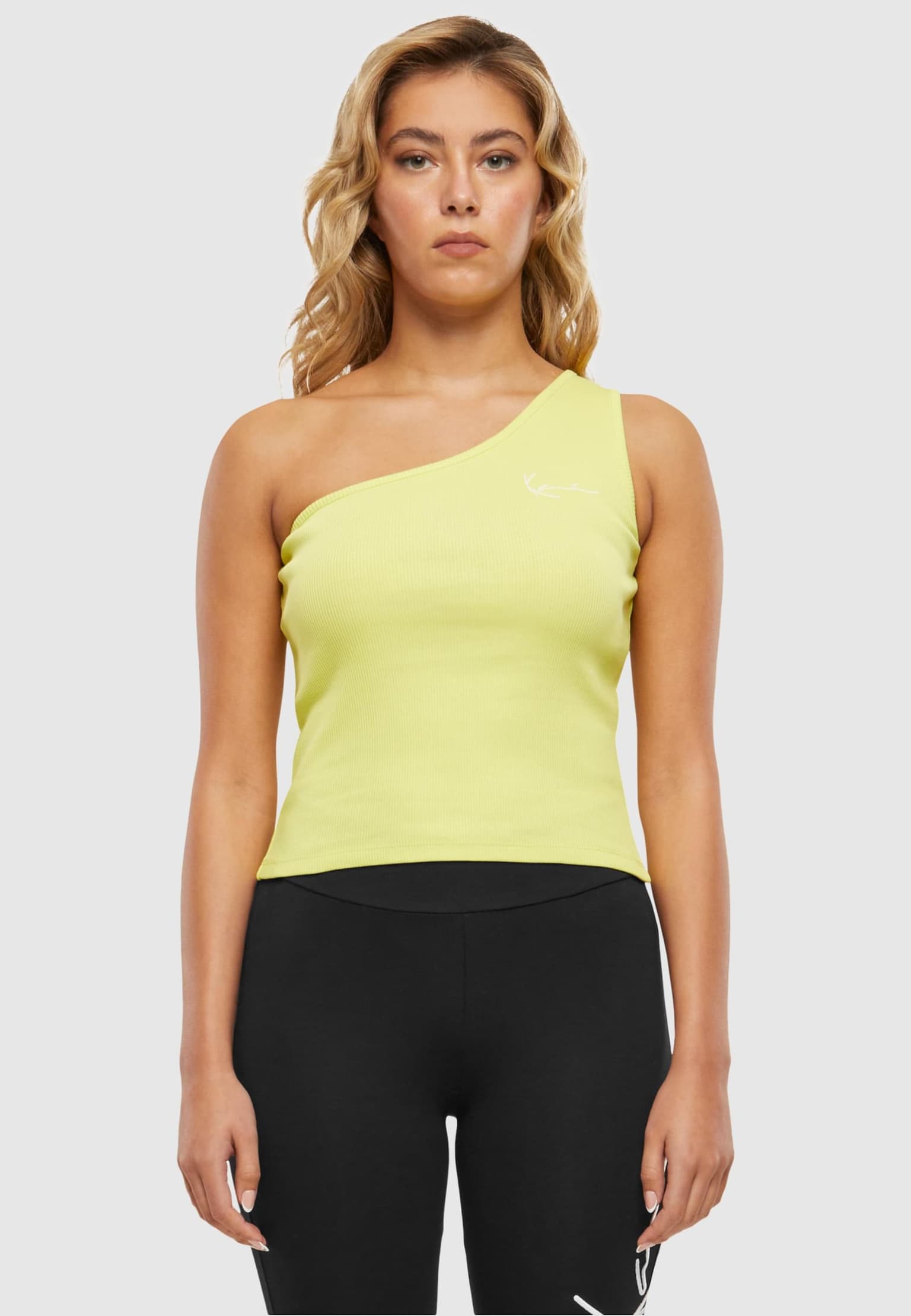 Karl Kani Chest Signature Essential Asymmetric Rib Top