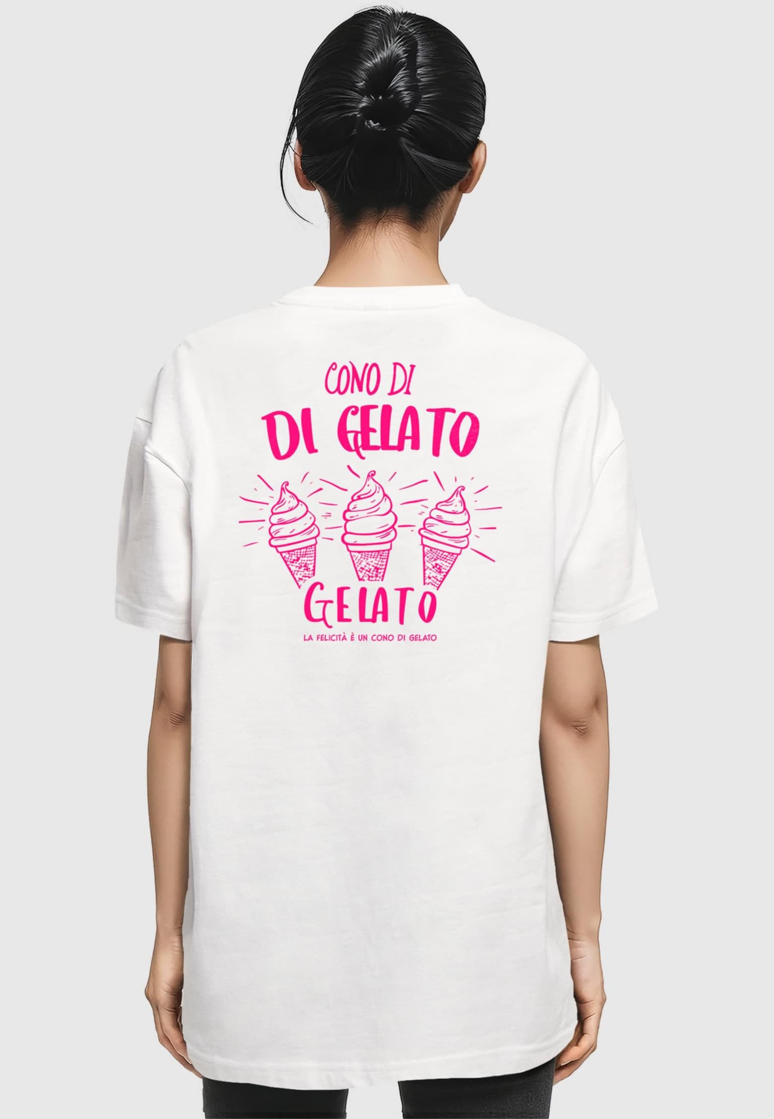 Merchcode Ladies Cono Di Gelato Oversized Tee – Bild 2