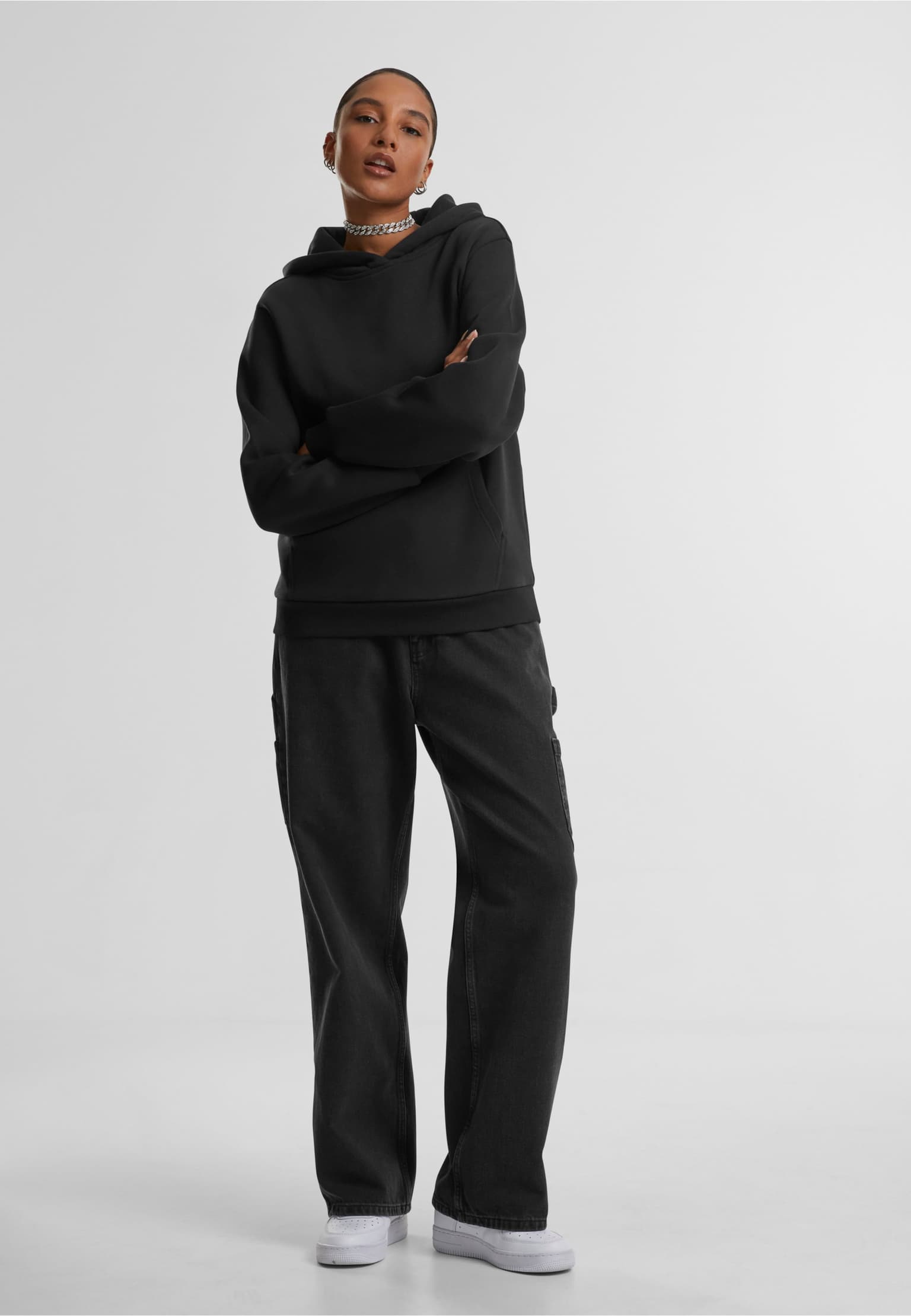 Urban Classics Ladies Fluffy Hoody – Bild 4