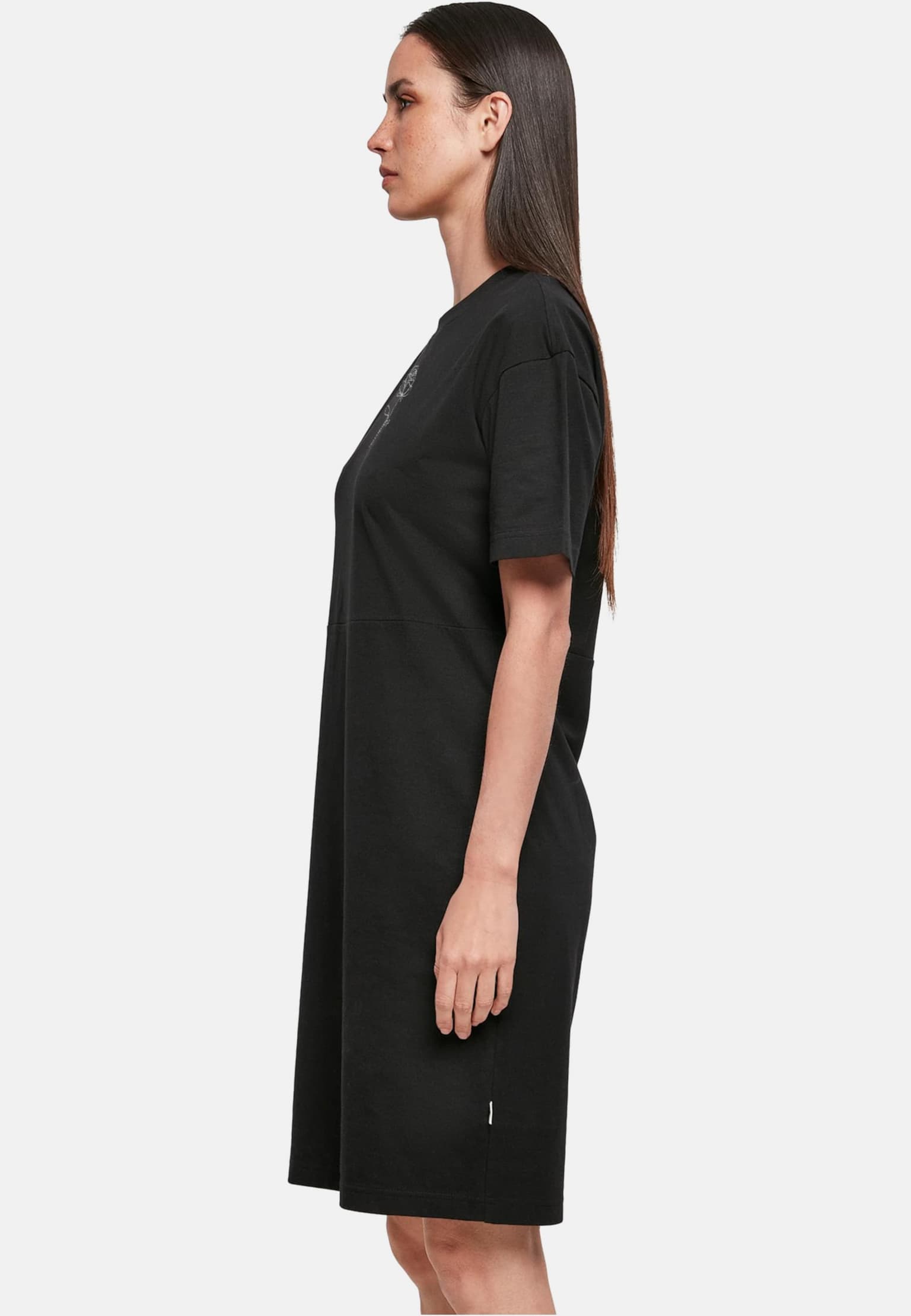Merchcode Ladies Rose Oversized Slit Tee Dress – Bild 3