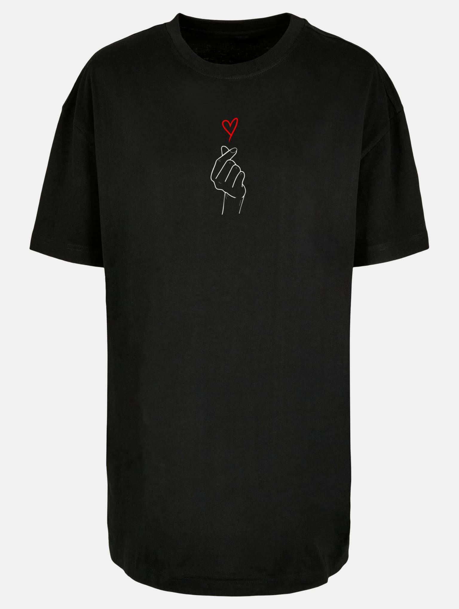 Merchcode POD Ladies K Heart Oversized Boyfriend Tee – Bild 3