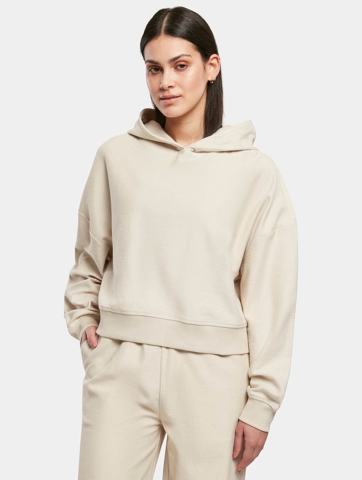 Urban Classics Ladies Oversized Short Rib Hoody