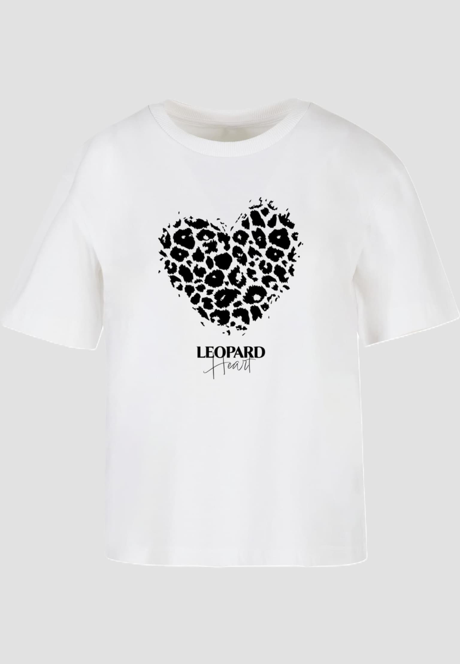 Merchcode Ladies Leopard Heart Everyday Tee – Bild 3
