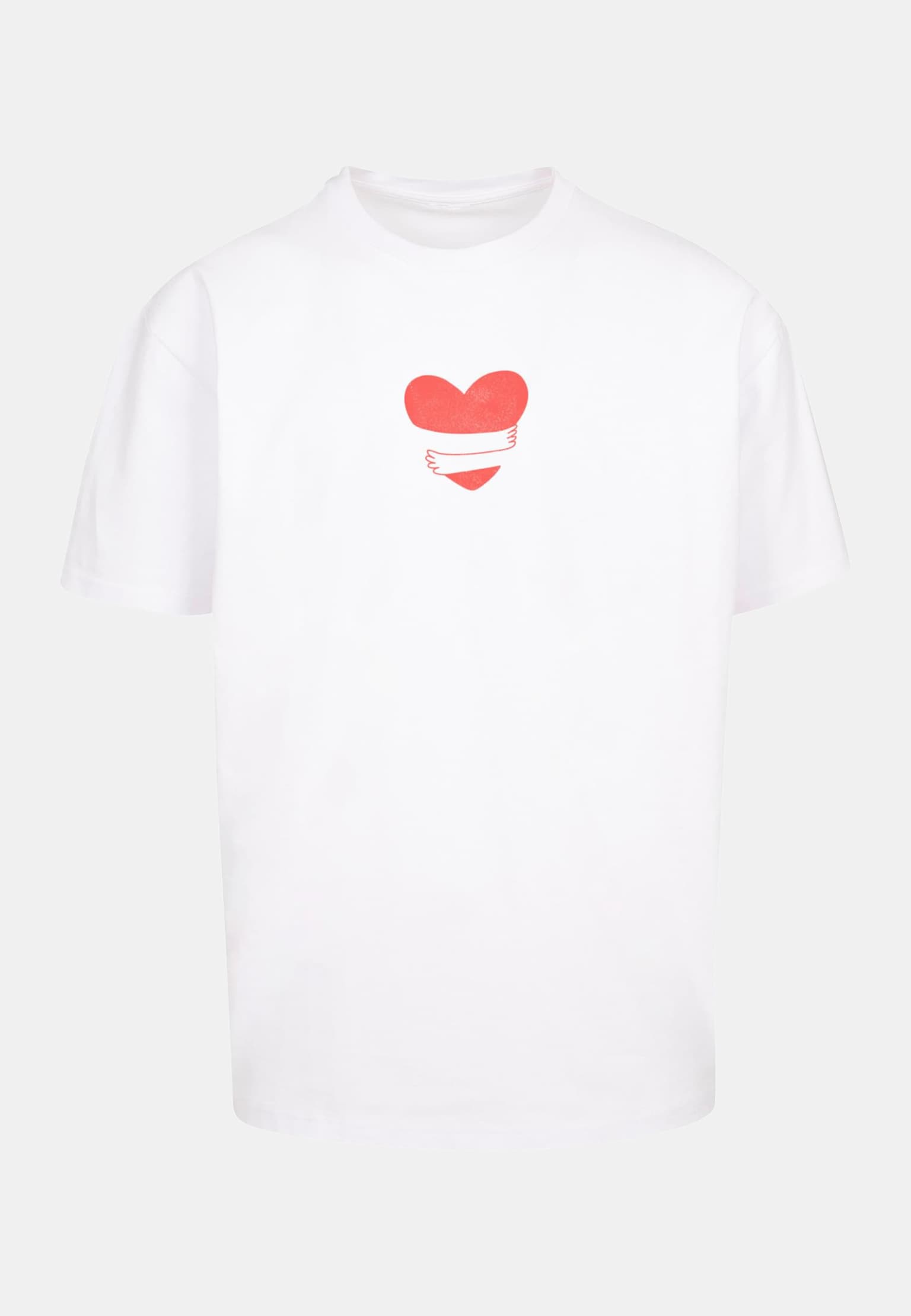 Merchcode Hugs & Love - Heart Hug Heavy Oversize Tee – Bild 3