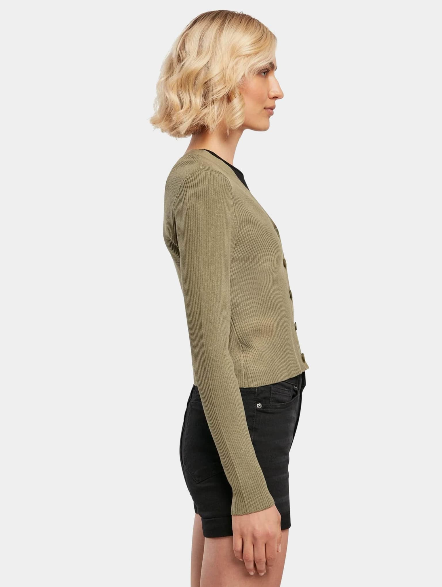 Urban Classics Ladies Short Rib Knit Cardigan – Bild 3