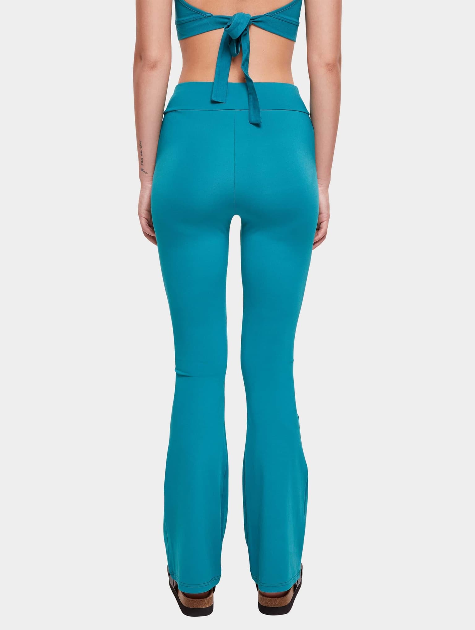 Urban Classics Ladies Essentials High Waist Flared Leggings – Bild 2