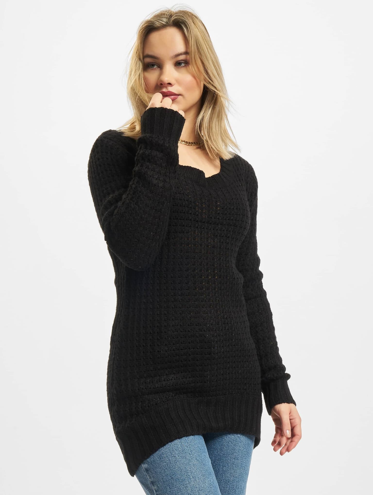 Urban Classics Ladies Long Wideneck Sweater – Bild 3
