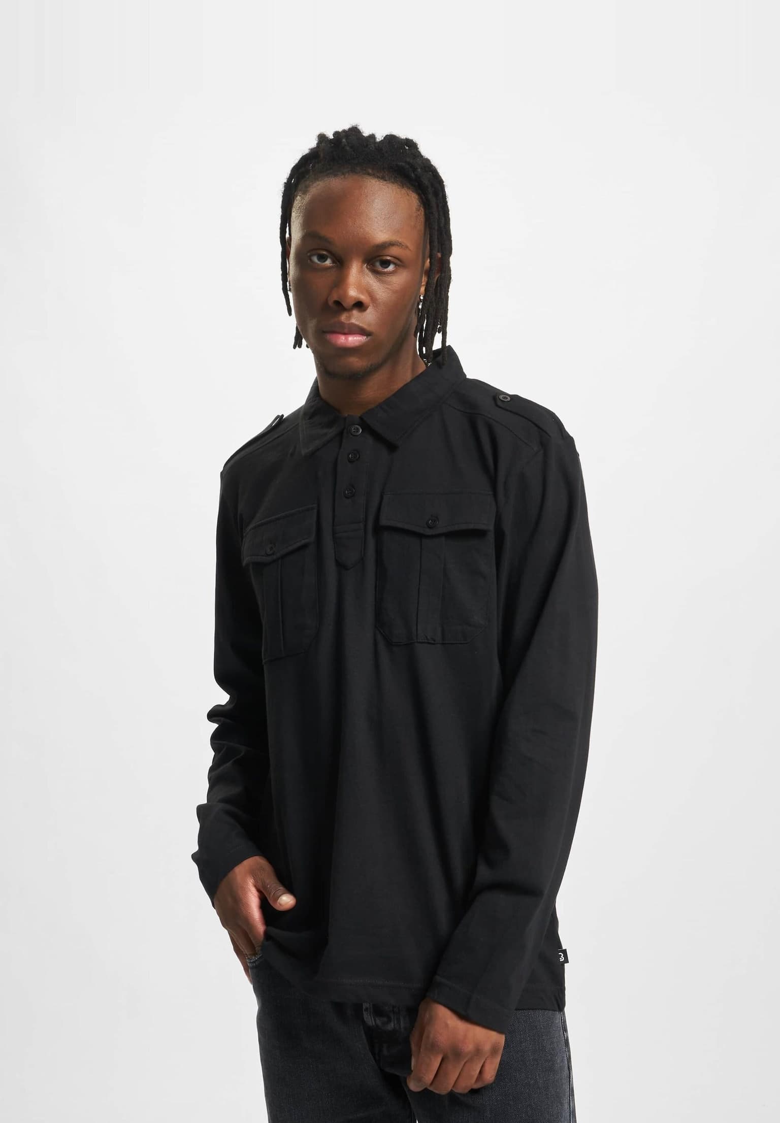 Brandit Jersey Poloshirt Willis longsleeve – Bild 3