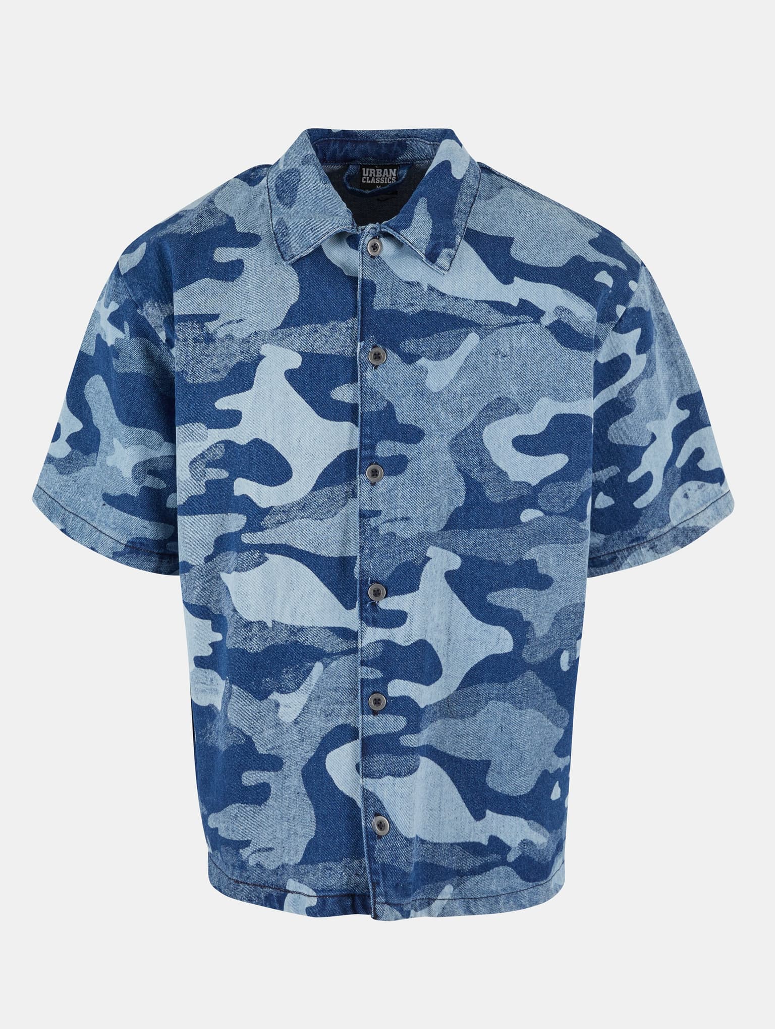 Urban Classics Laser Camo Printed Boxy Hemd – Bild 4