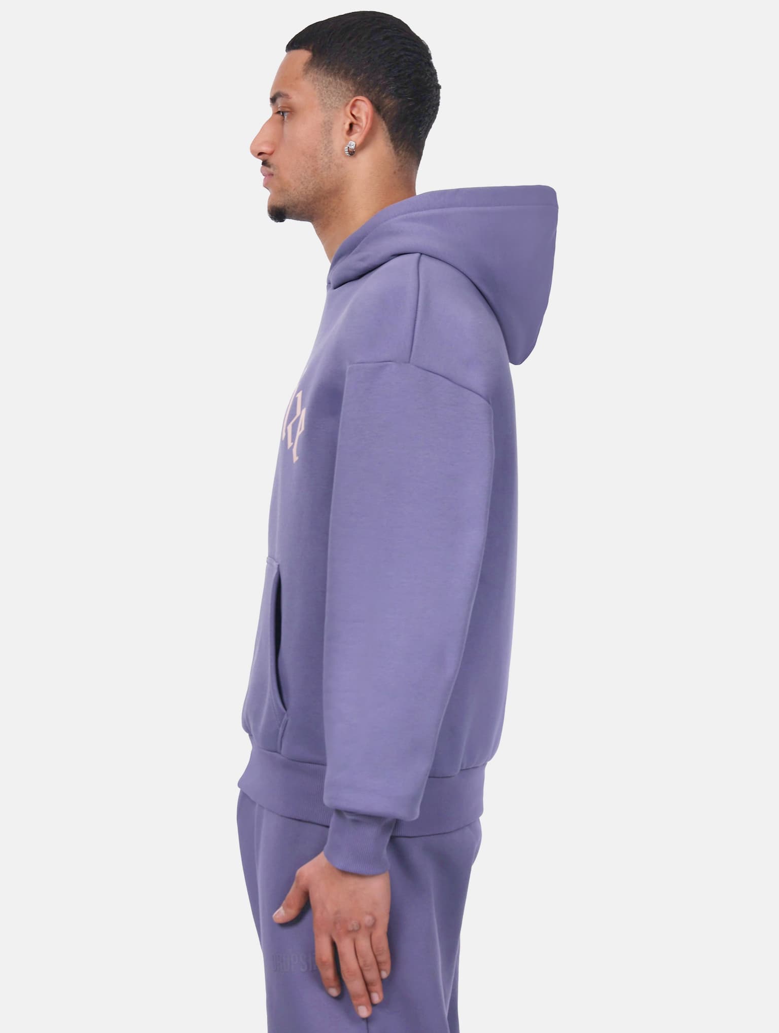 Dropsize Heavy Logo Design Hoodie – Bild 3