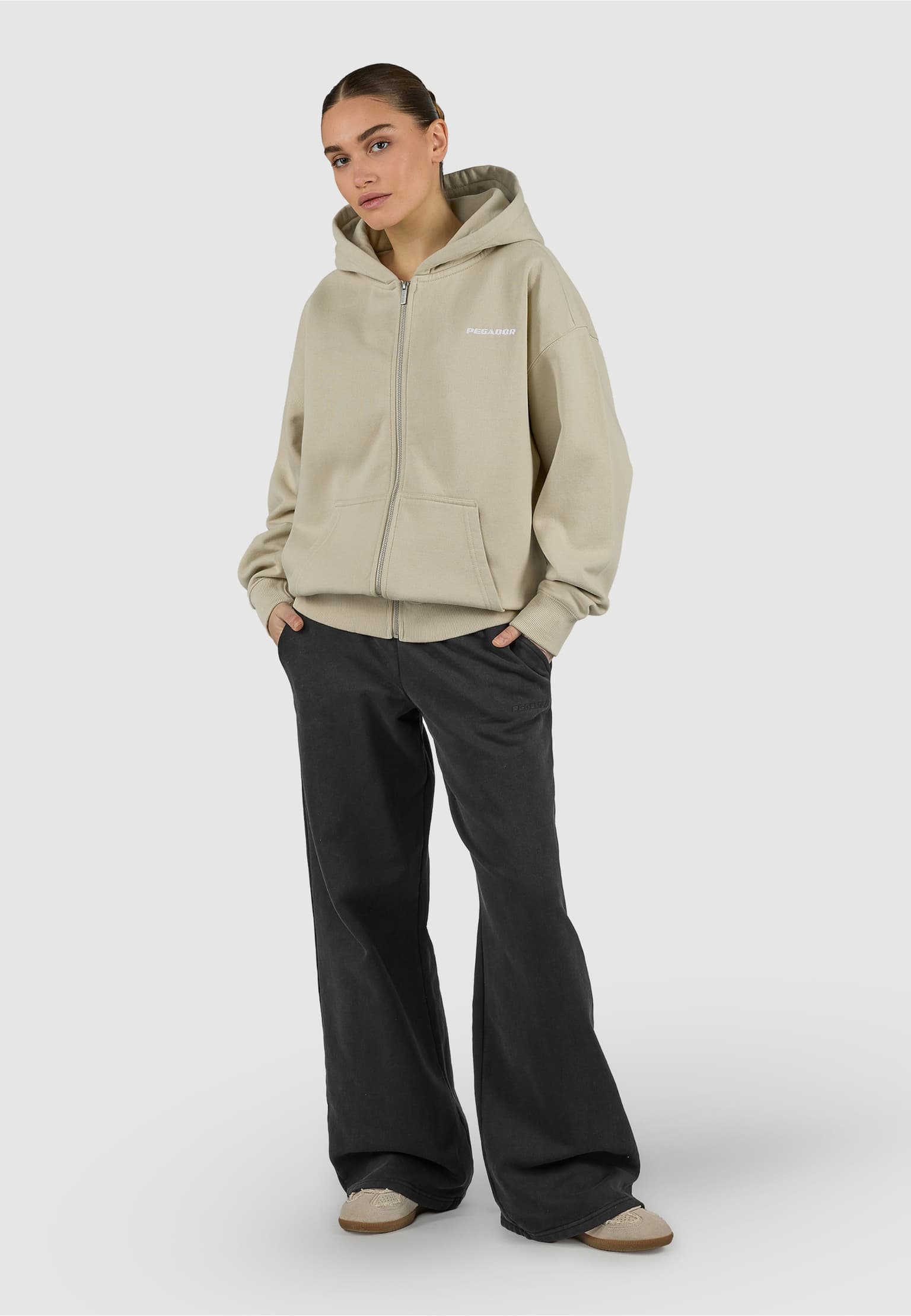 PEGADOR Clarita Oversized Sweat Zip Hoodie – Bild 4
