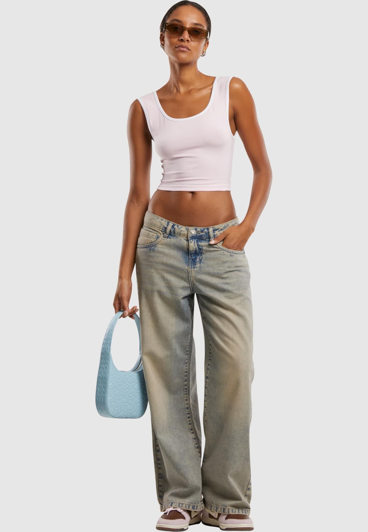 Urban Classics Ladies Contrast Cropped Top – Bild 4
