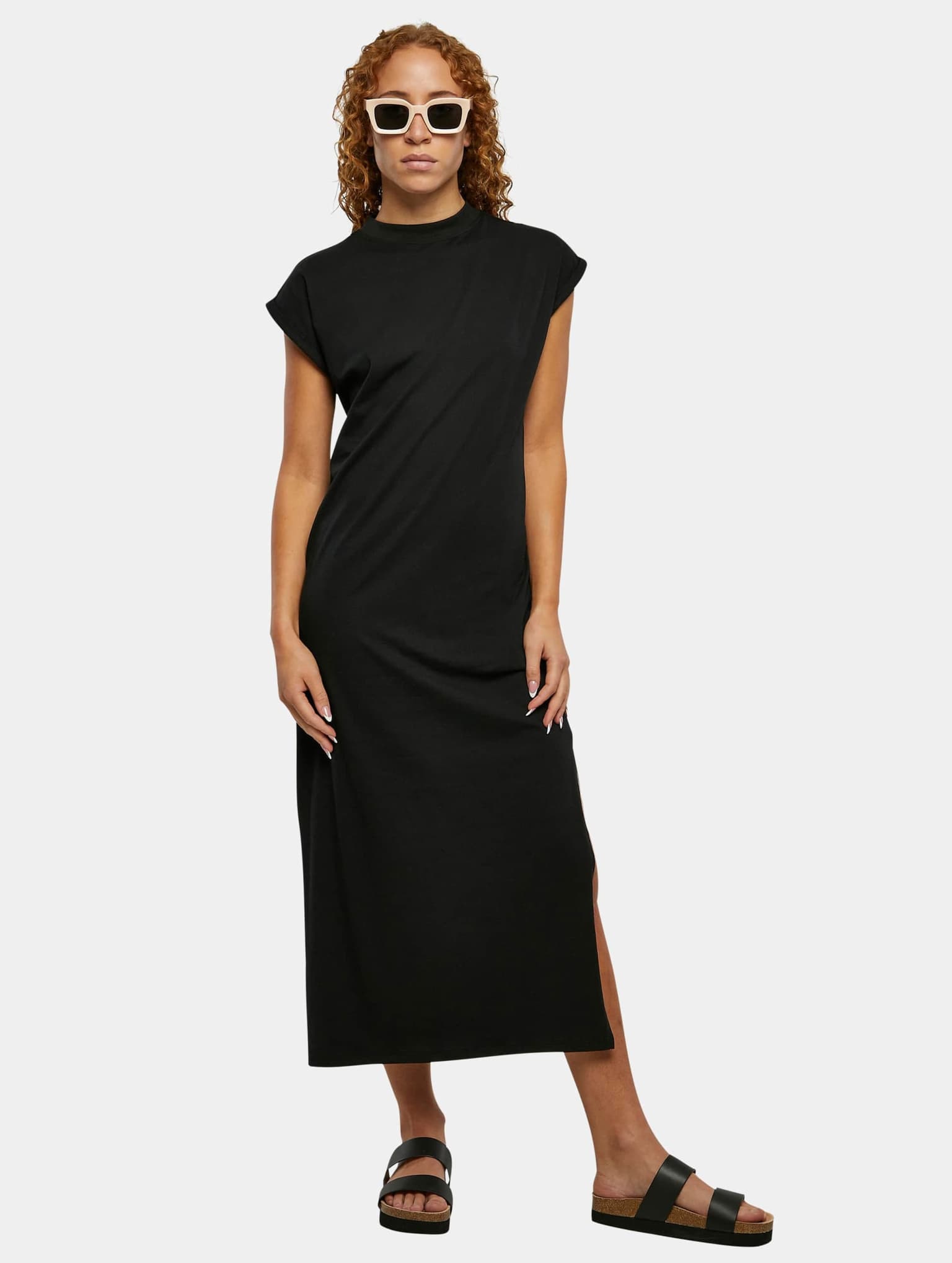 Urban Classics Ladies Long Extended Shoulder Dress