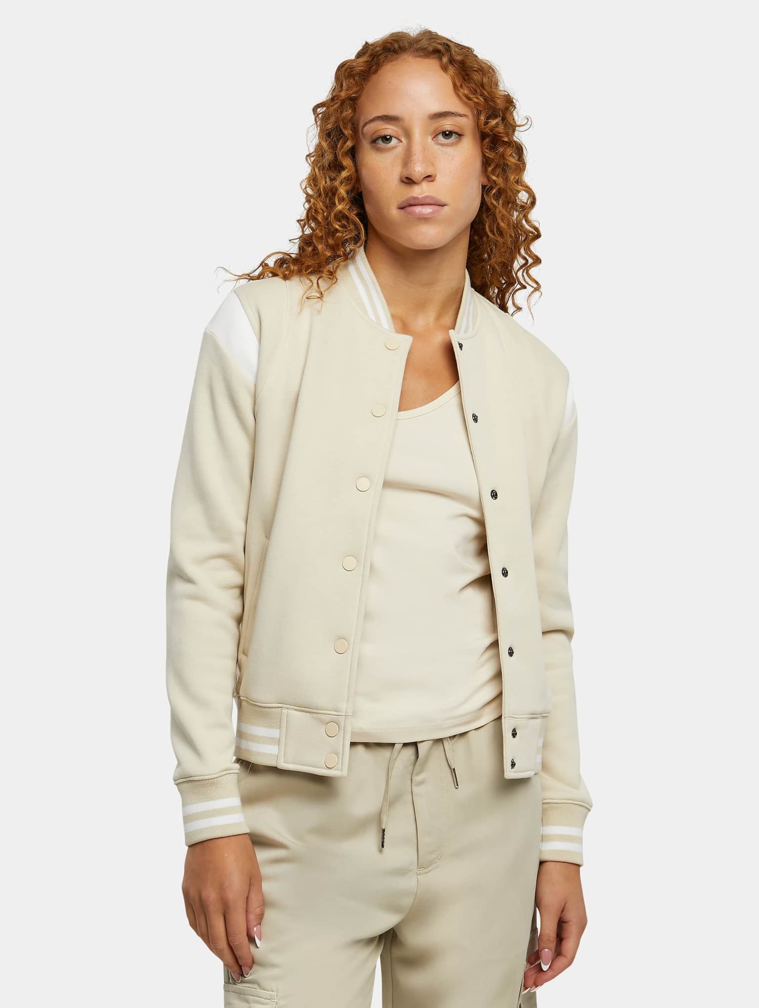 Urban Classics Ladies Inset College Sweat Jacket