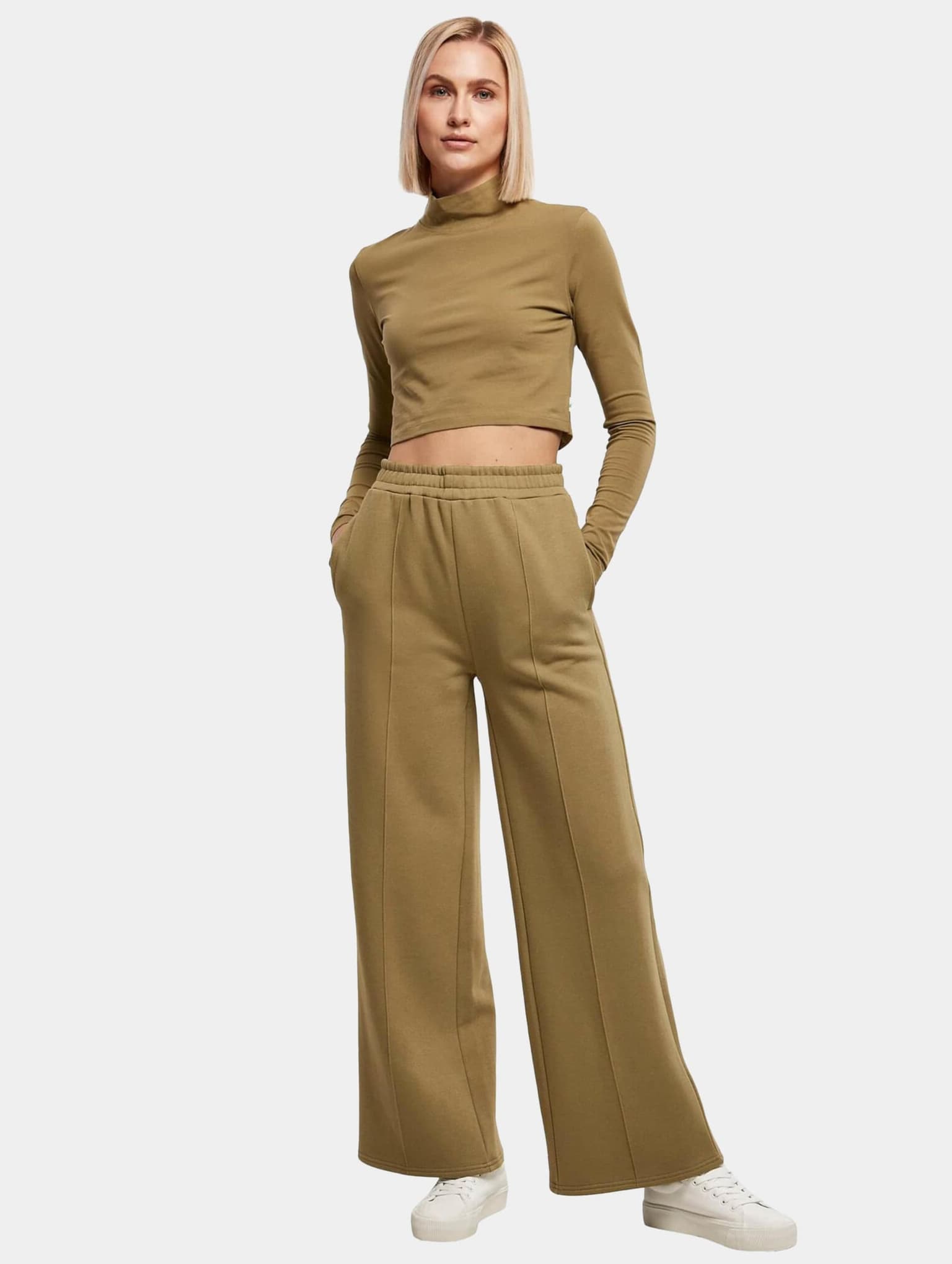 Urban Classics Ladies Essentials Cropped Turtelneck Longsleeve – Bild 4