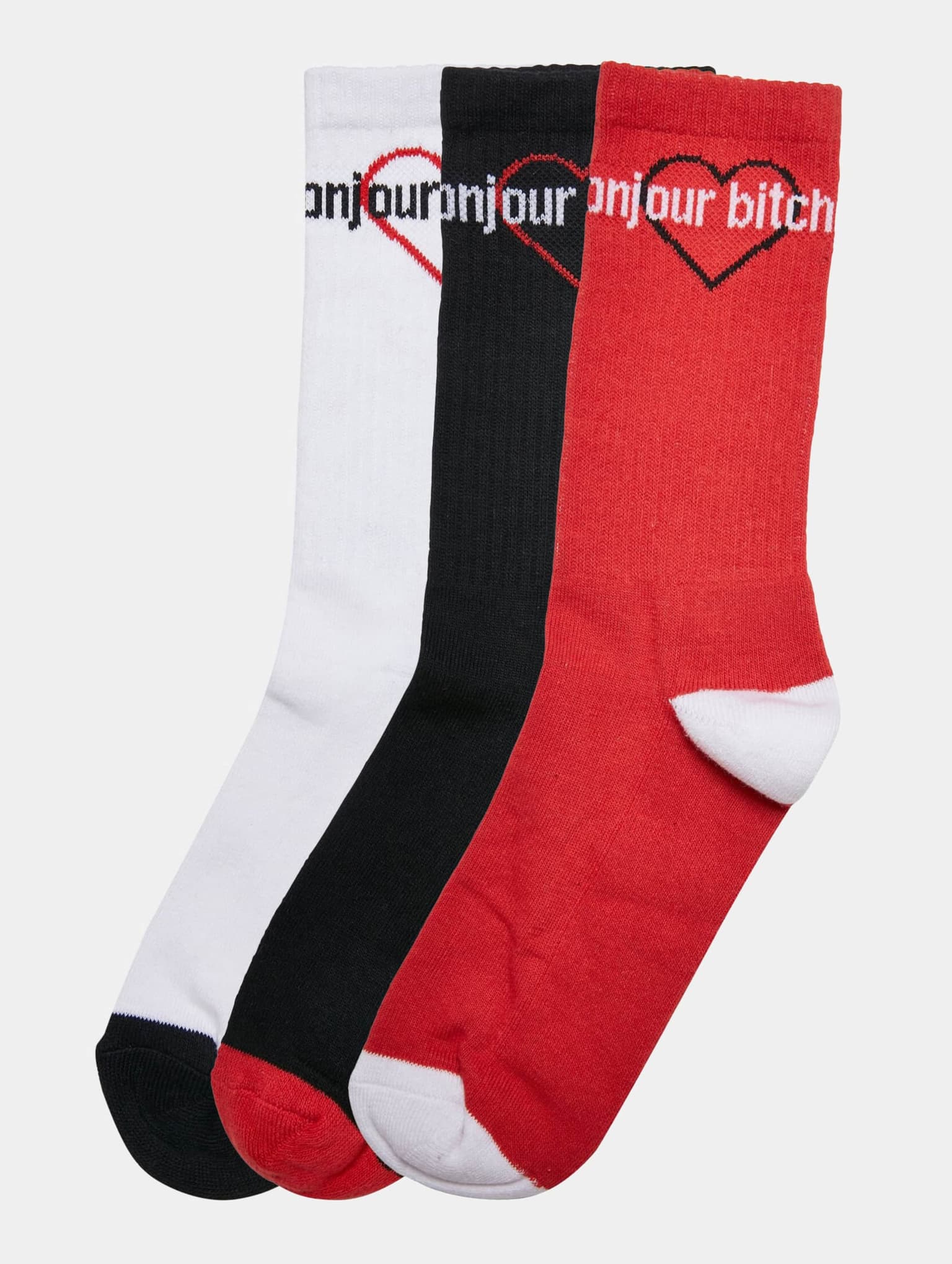 Mister Tee Bonjour Bitches Socks 3-Pack