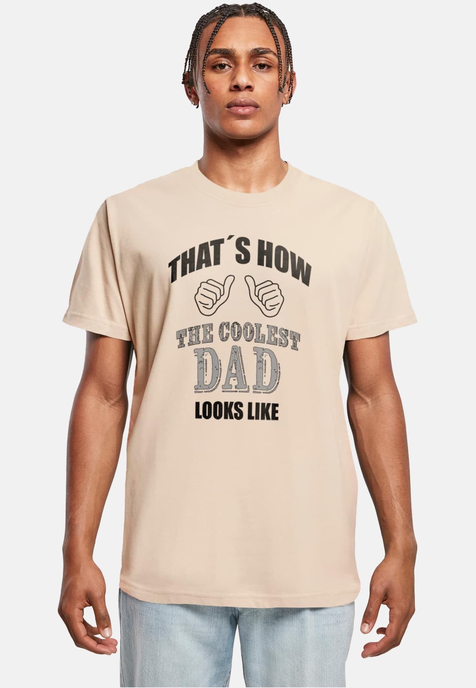 Merchcode POD Coolest Dad T-Shirt Round Neck