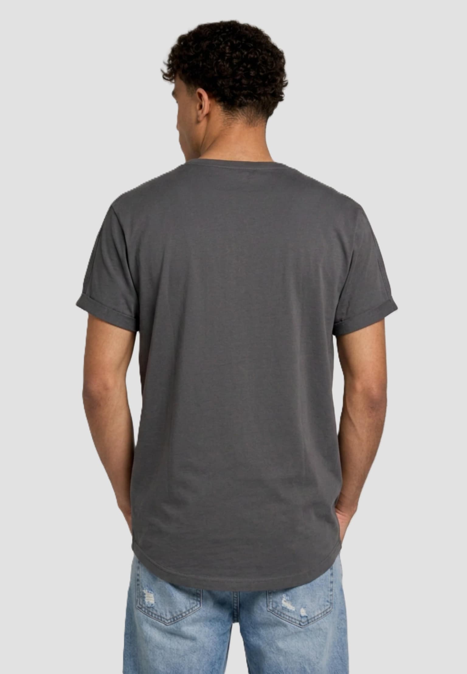 Urban Classics Long Shaped Turnup Tee – Bild 2