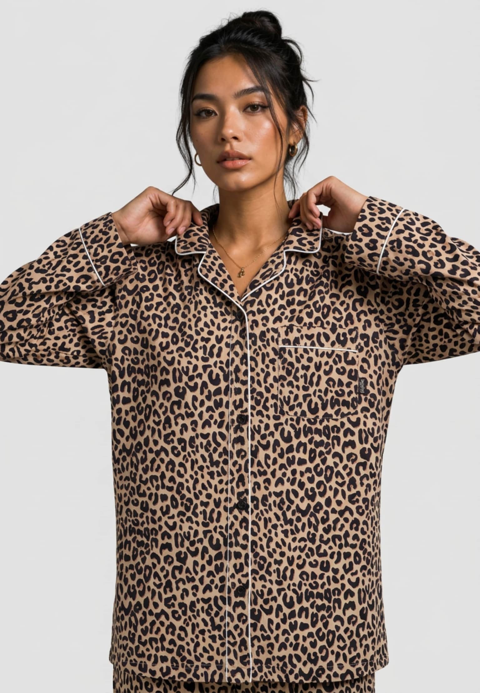 Pockies Leopard Pyjama Shirt