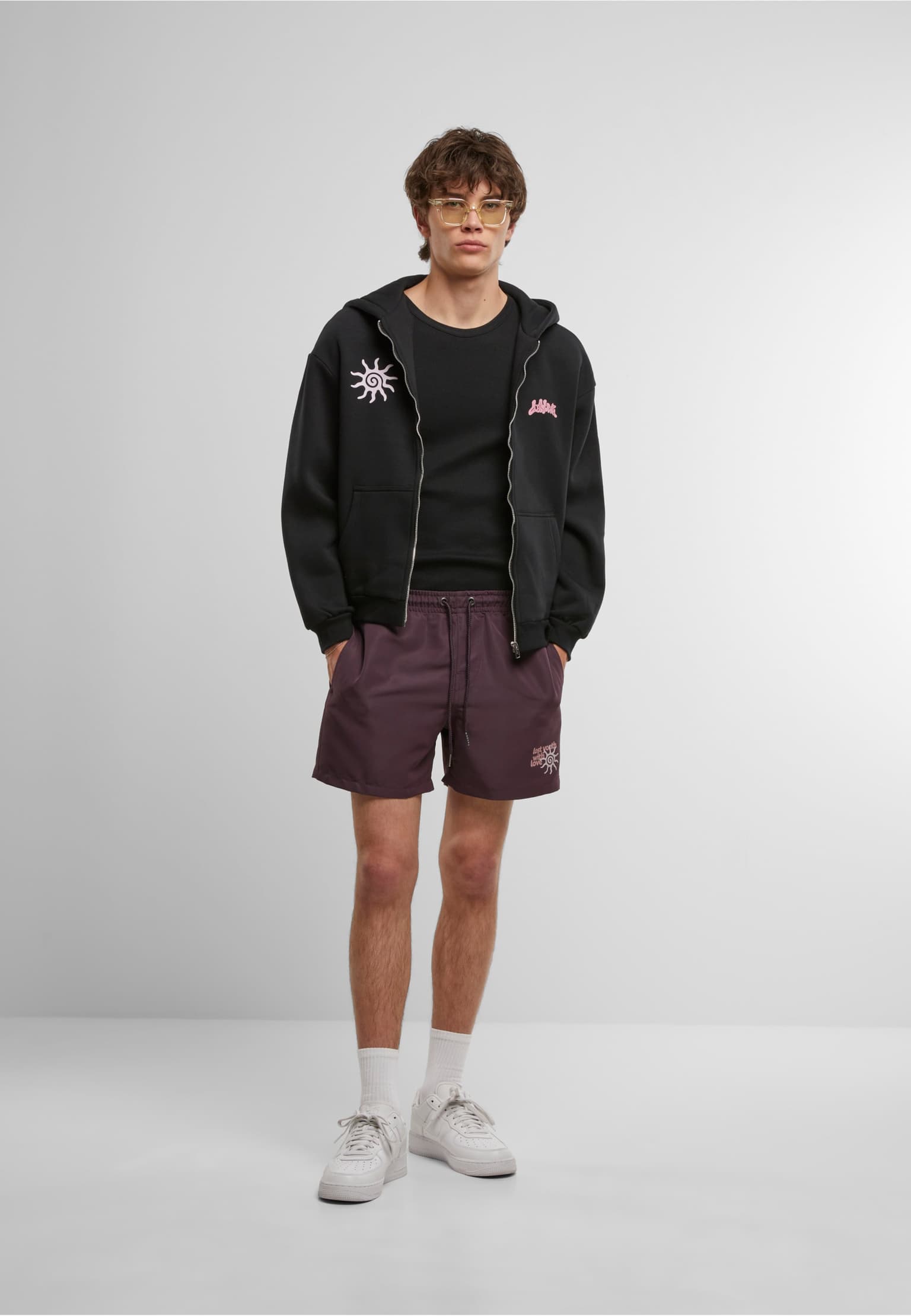 Lost Youth Oversized Zip Hoodie - With Love – Bild 3