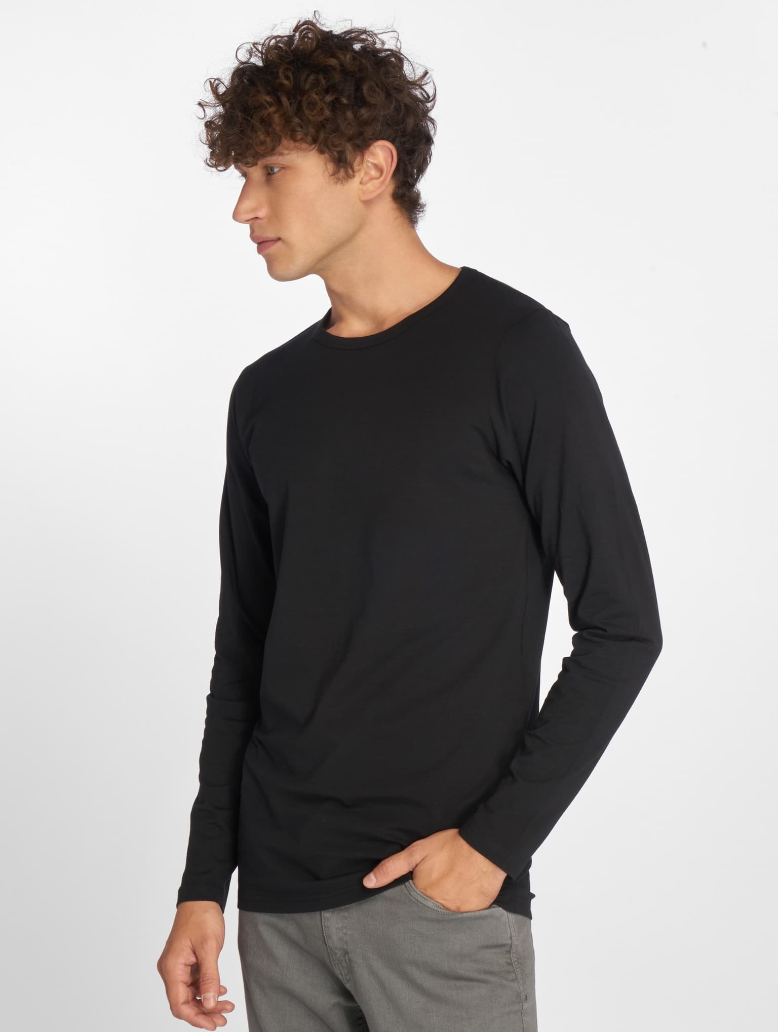 Urban Classics Fitted Stretch L/S Tee – Bild 3