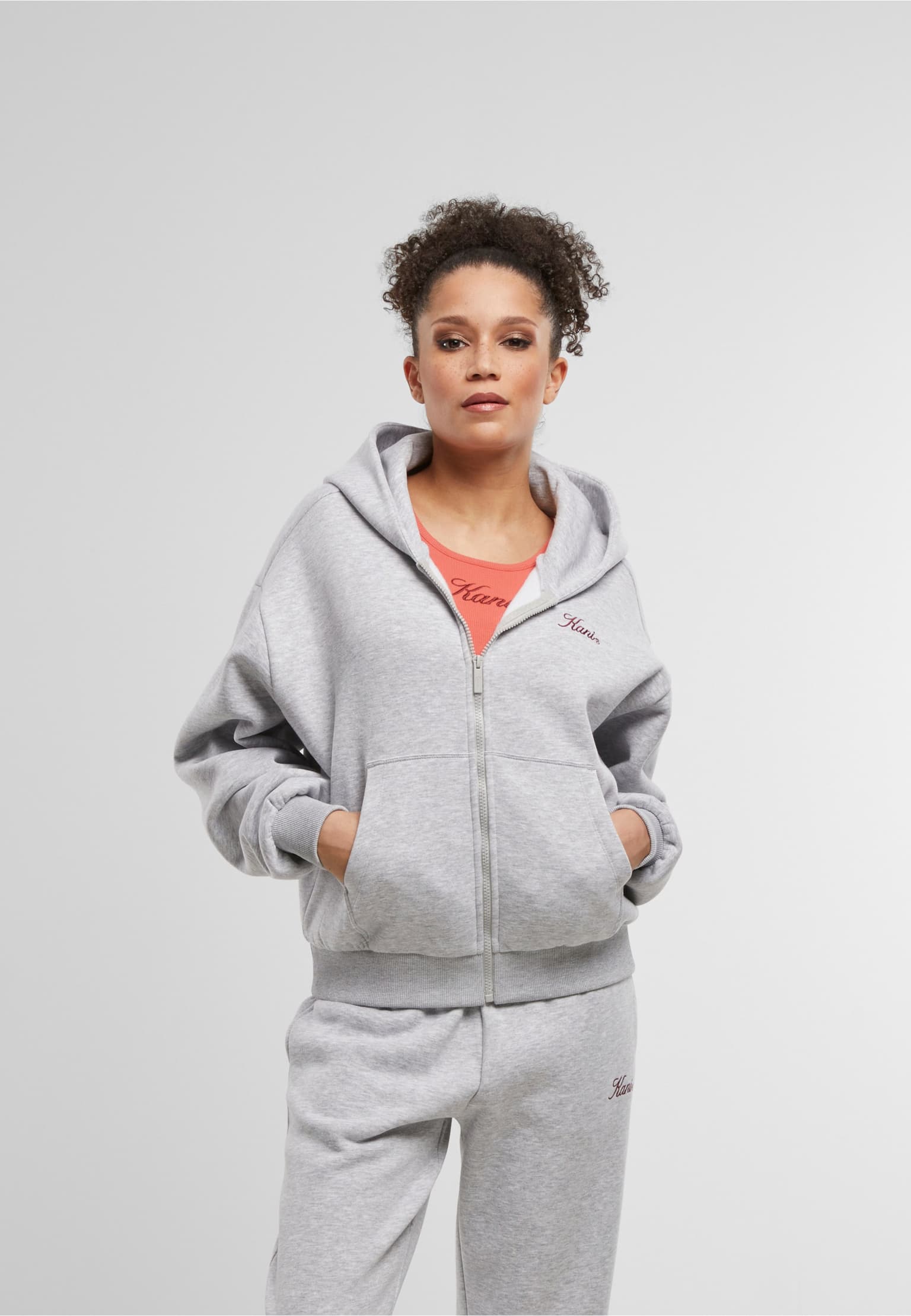 Karl Kani Script Print Zip Hoodie