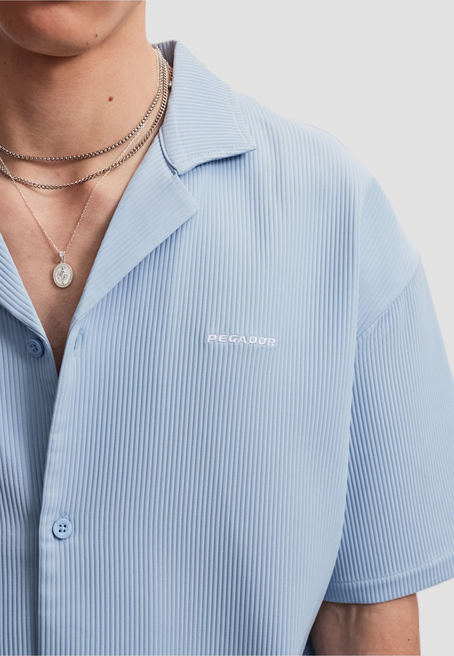PEGADOR Troy Plissee Summer Shirt – Bild 3