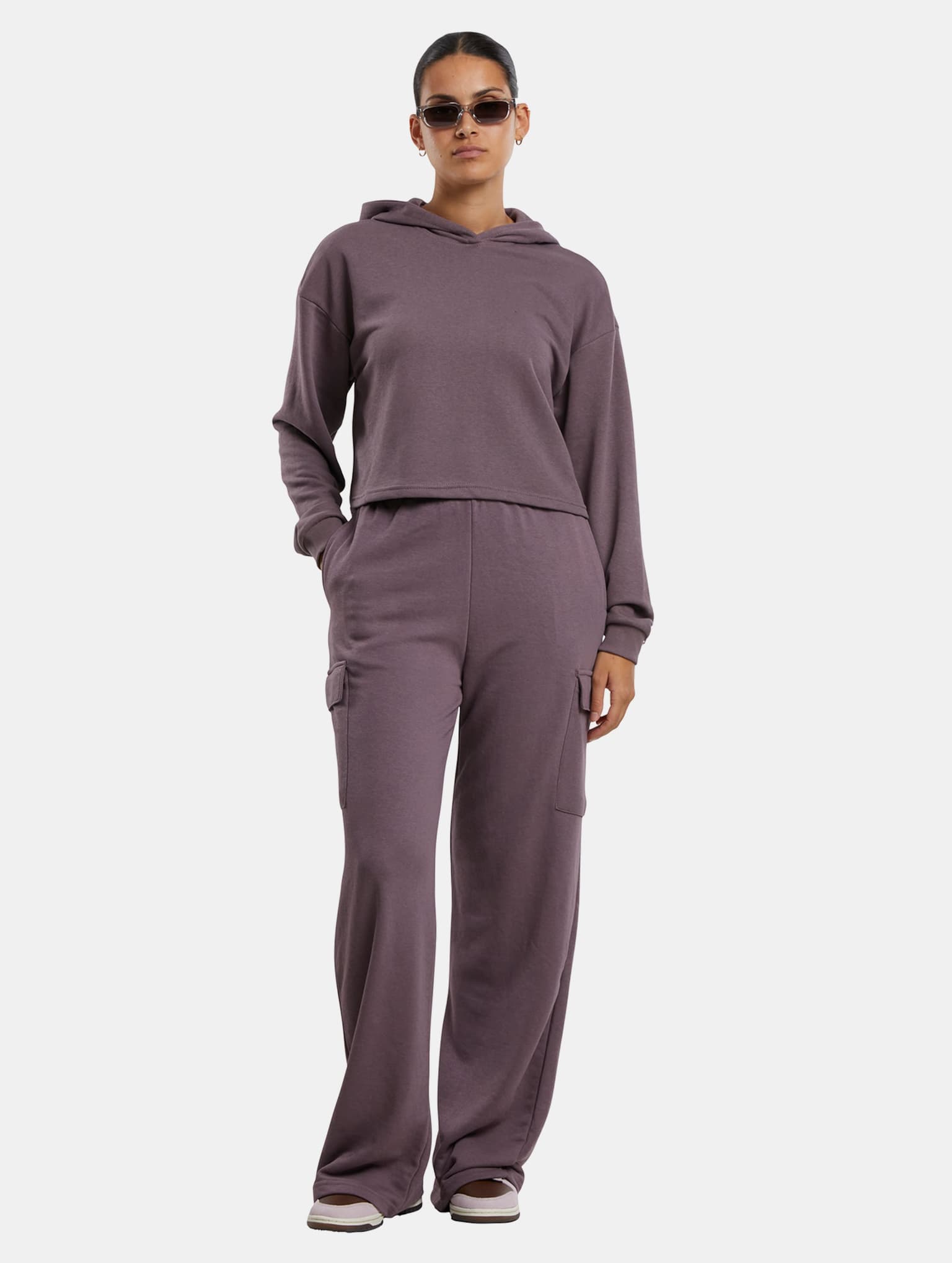 Urban Classics Ladies Oversized Cropped Light Terry Hoodie – Bild 4