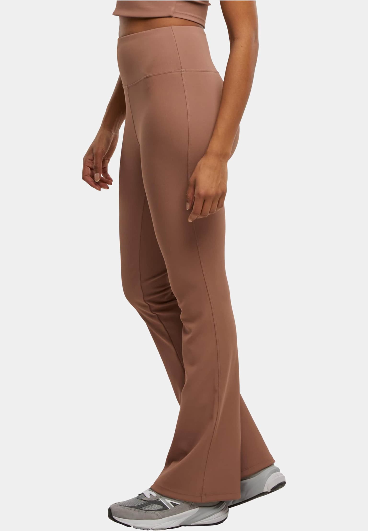 Urban Classics Ladies Flared Leggings Rib – Bild 3