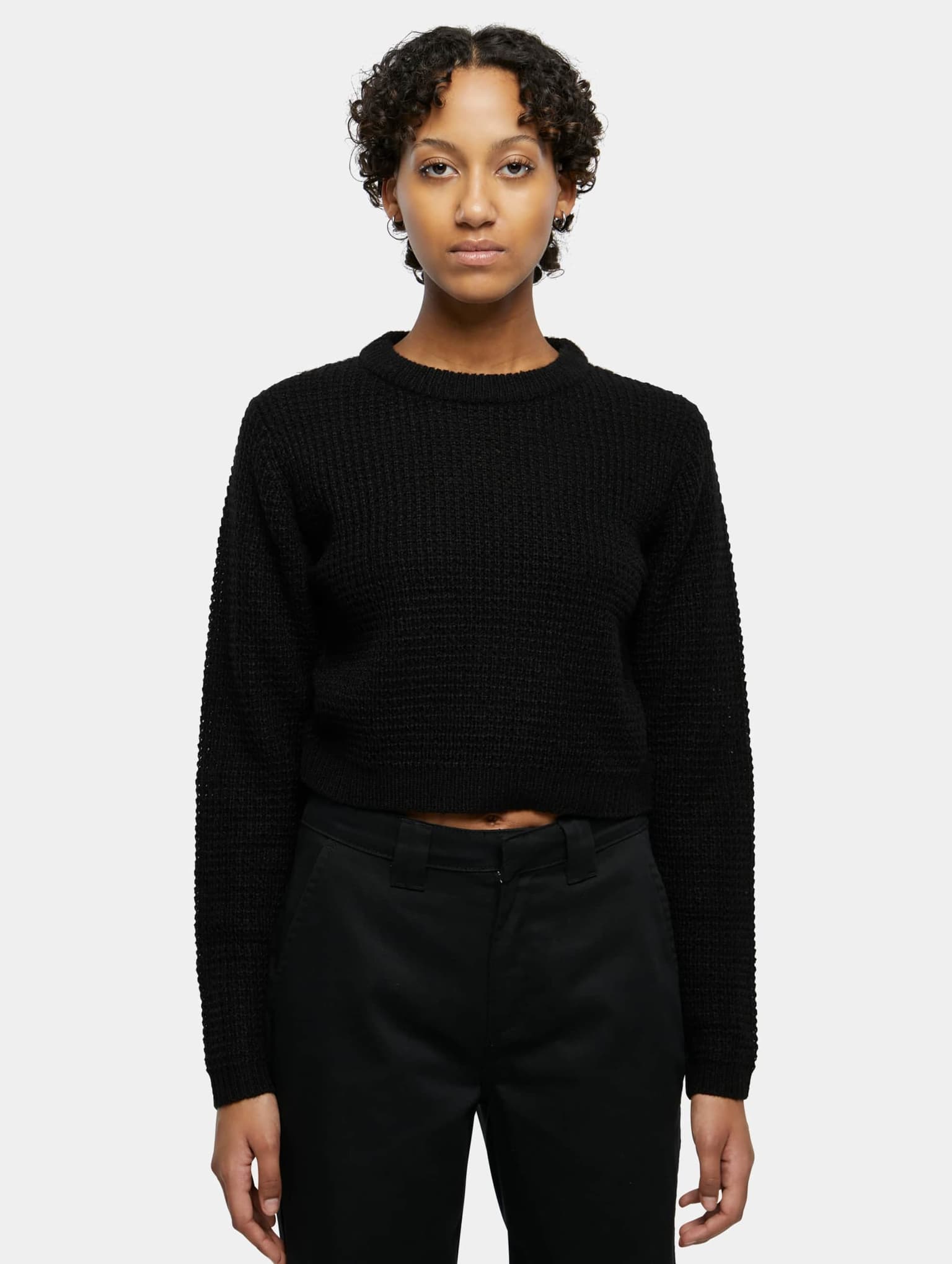 Urban Classics Ladies Short Waffle Sweater – Bild 3