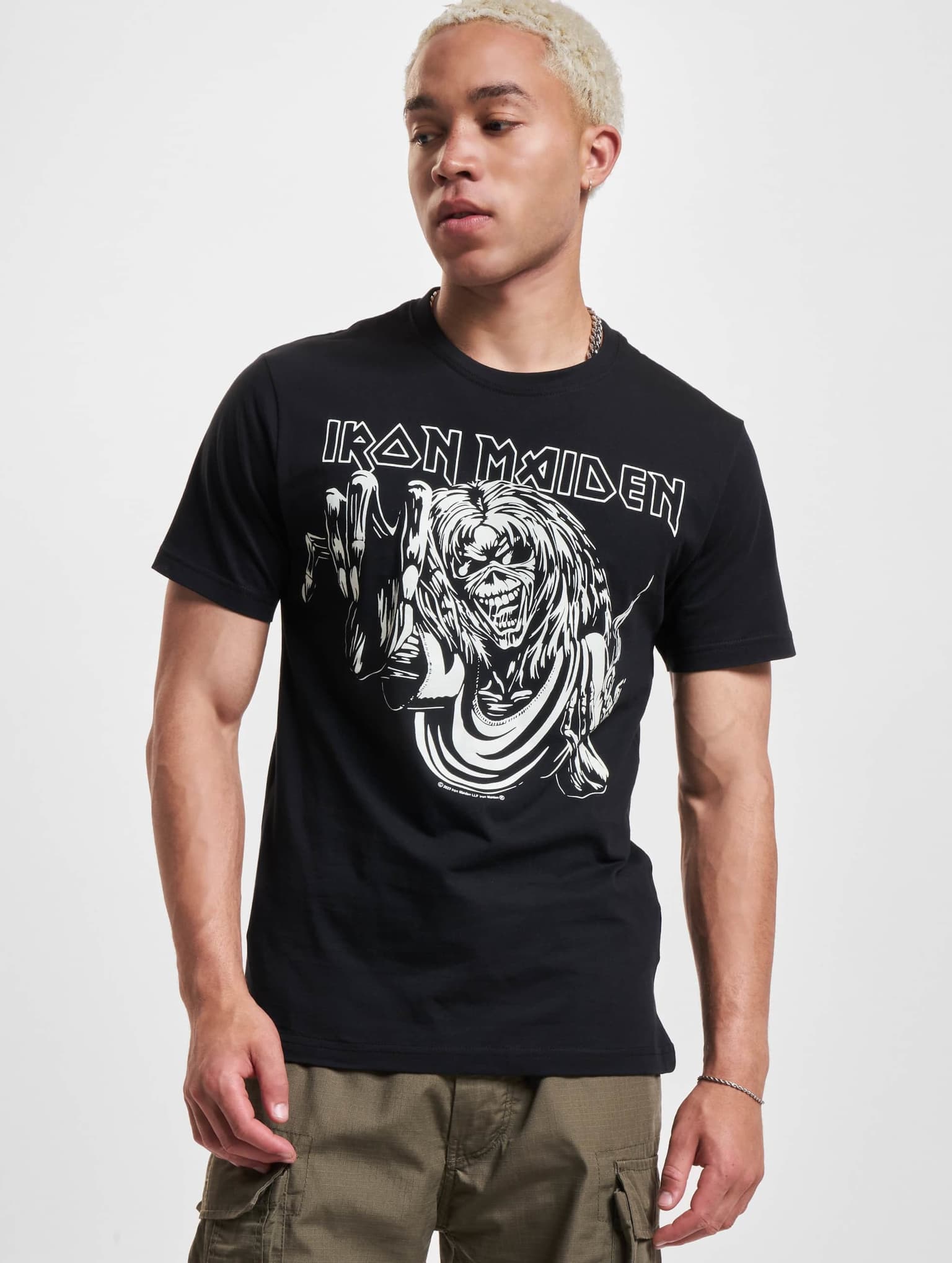 Brandit Iron Maiden Tee Shirt Design 3 ( glow in the dark pigment)