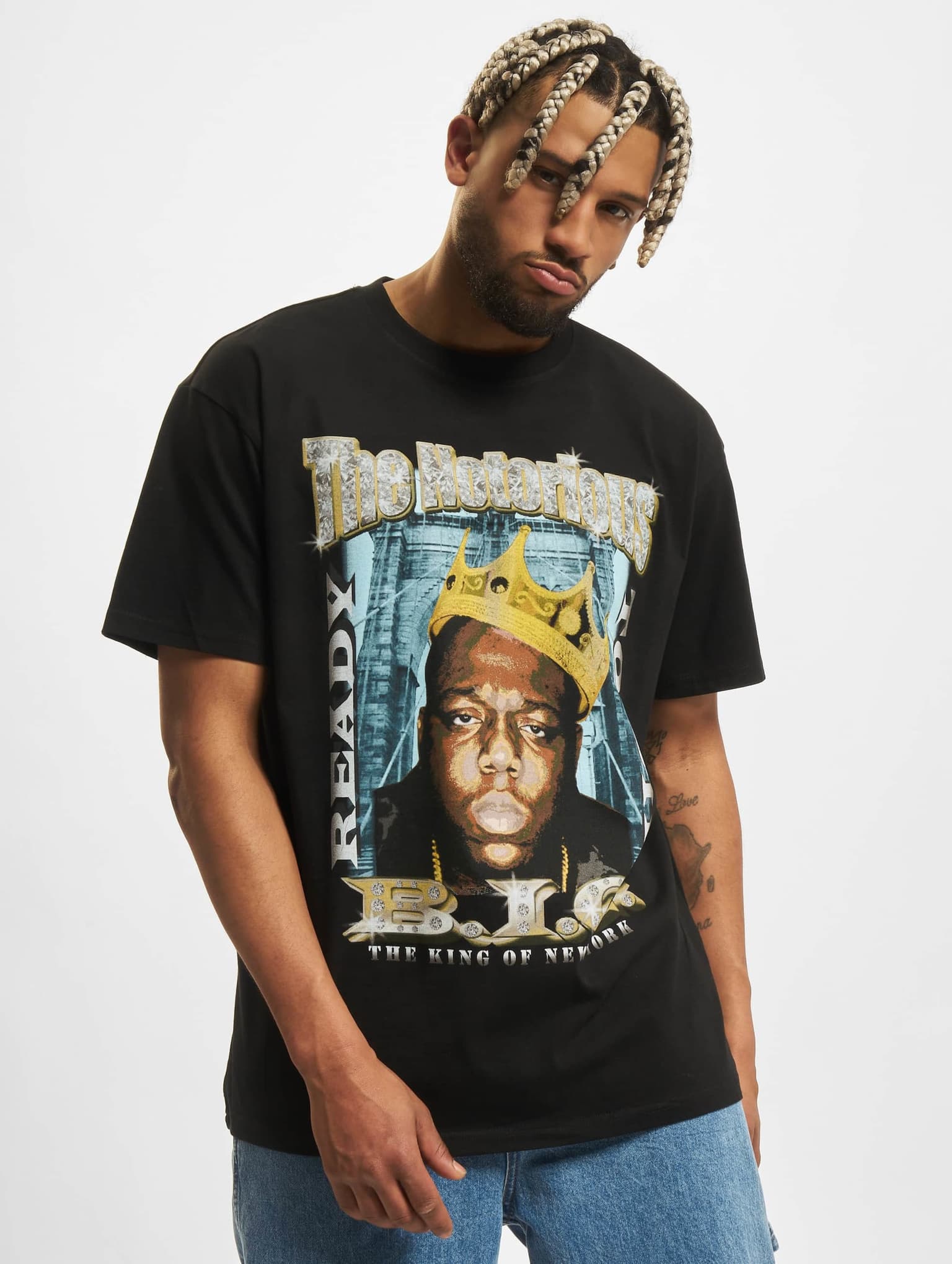 Mister Tee Upscale Biggie Crown Oversize T-Shirt – Bild 3