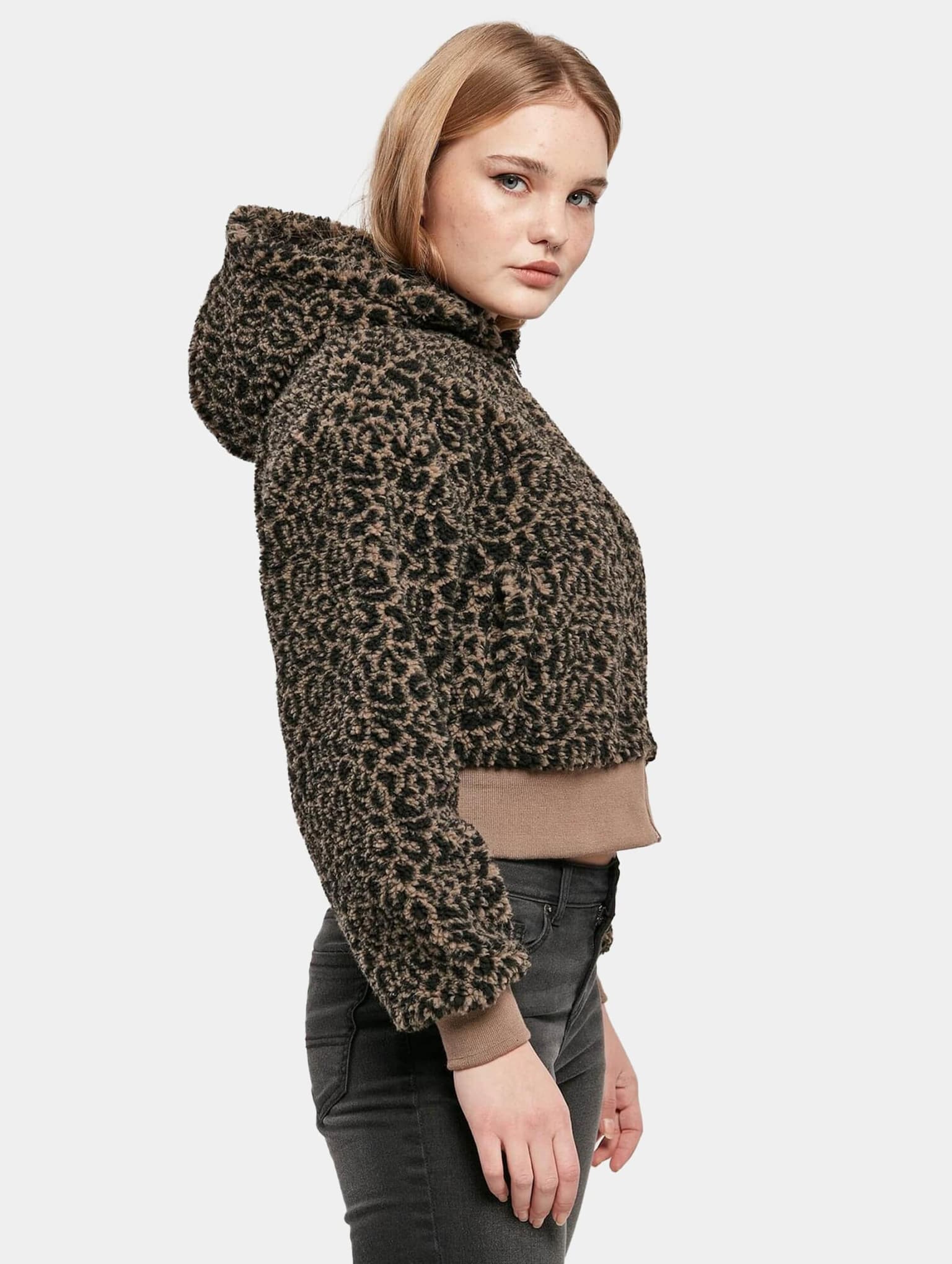 Urban Classics Ladies Short Oversized AOP Sherpa Jacket – Bild 4