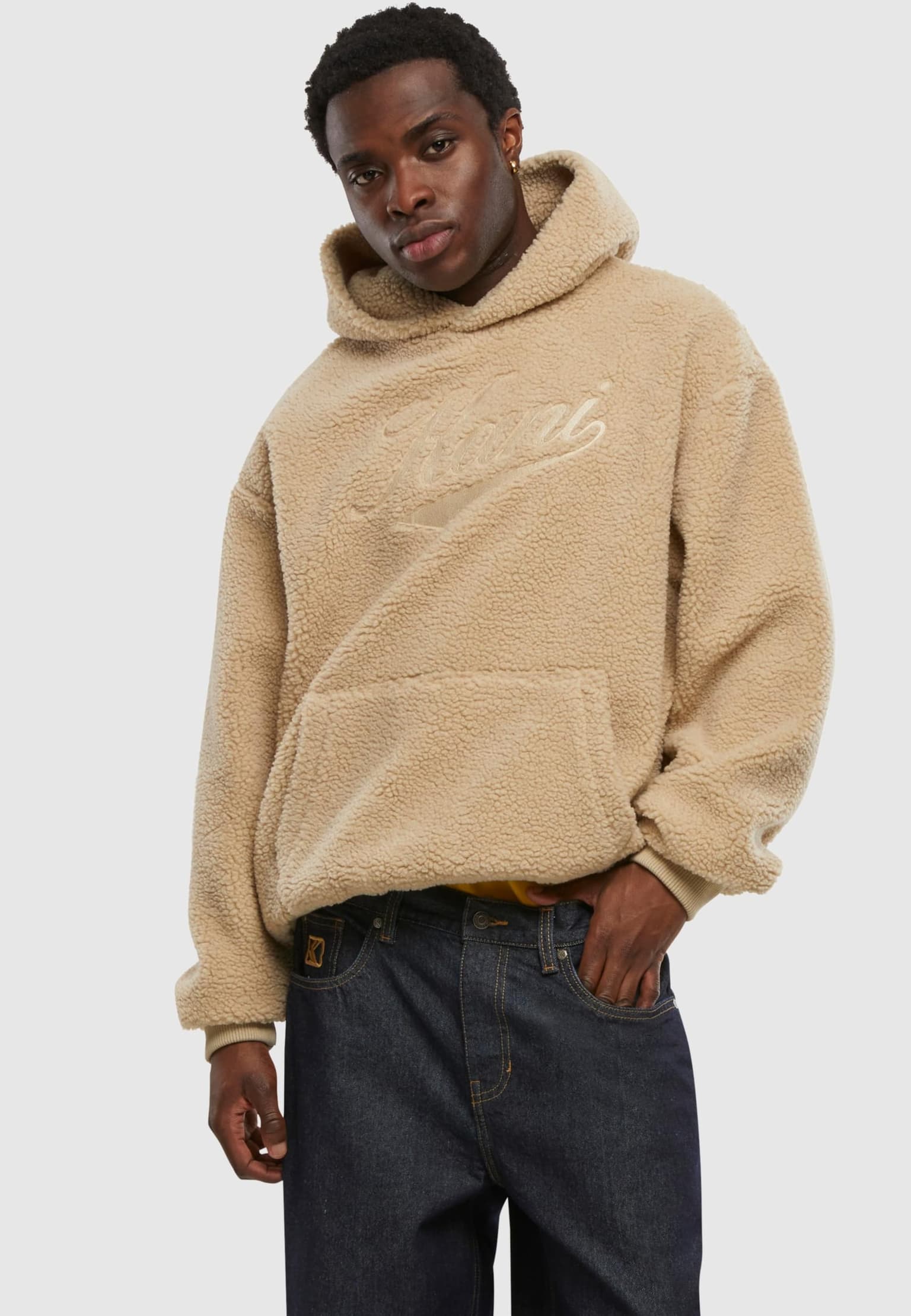 Karl Kani Cursive Varsity Teddy Os Hoodie