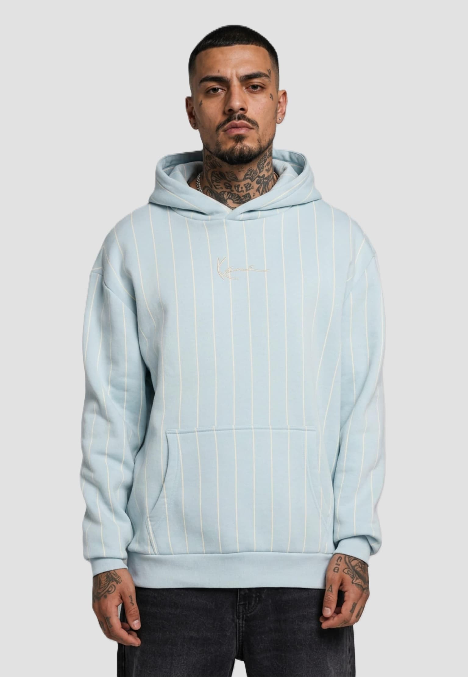 Karl Kani Small Signature Essential Pinstripe Hoodie