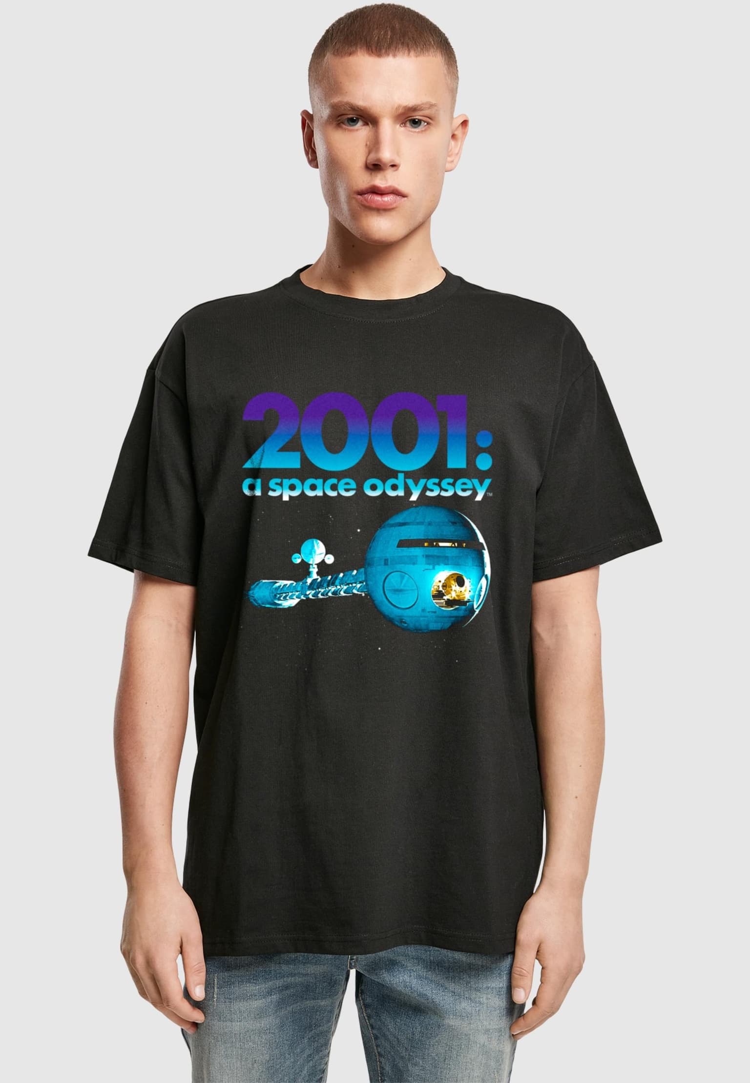 Merchcode A Space Odyssey Spaceship Oversize Tee
