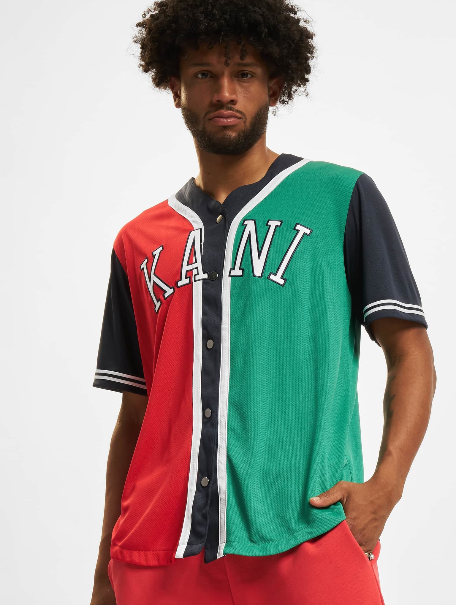 Karl Kani College Block Baseball Shirt