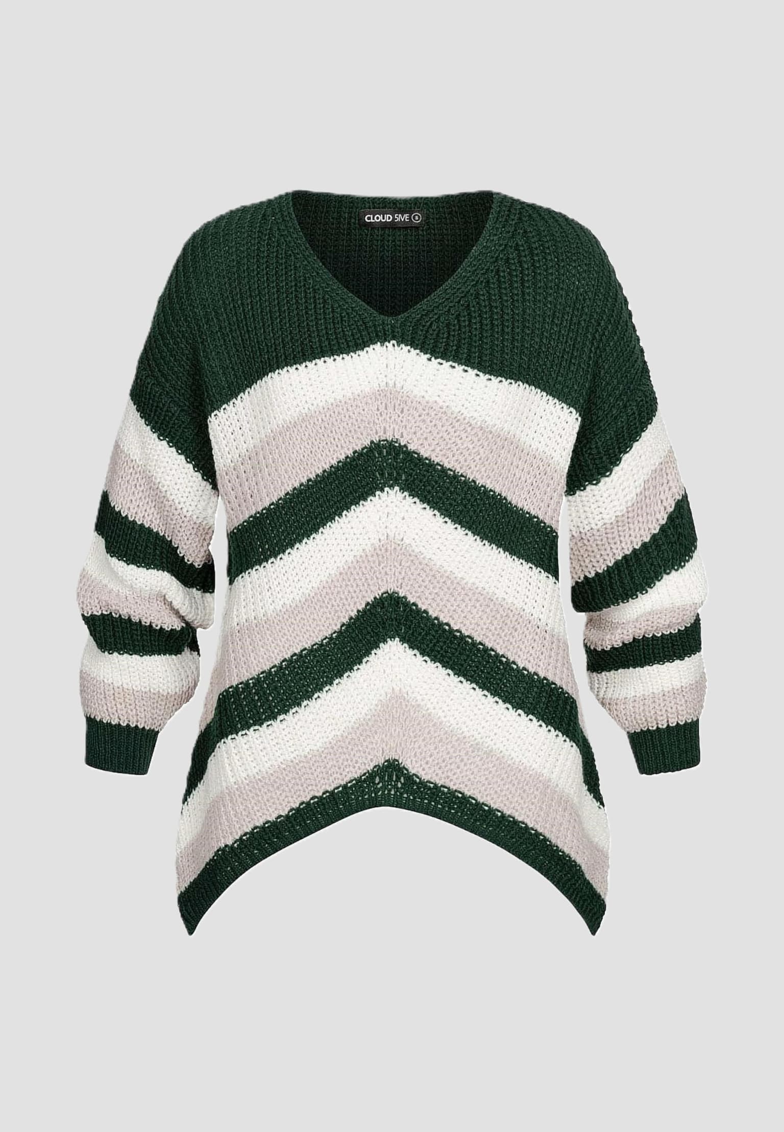Cloud5ive Colorblock Knit Sweater Arrow Print – Bild 2