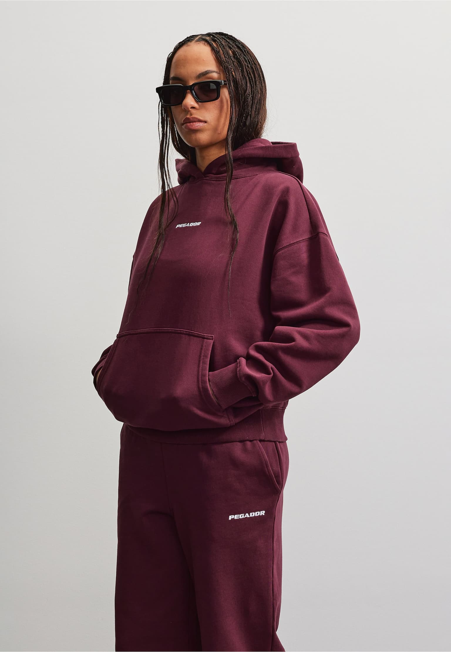 PEGADOR Clarita Logo Oversized Hoodie – Bild 3