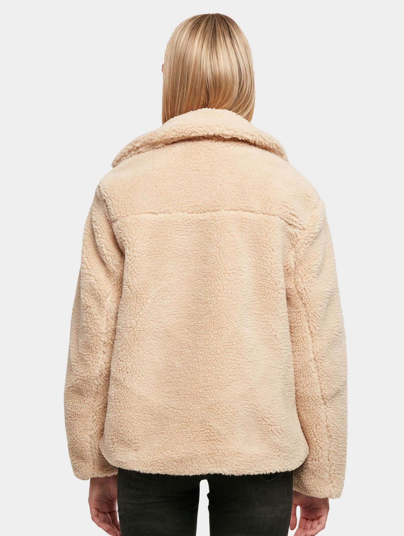 Urban Classics Ladies Sherpa Biker Jacket – Bild 2