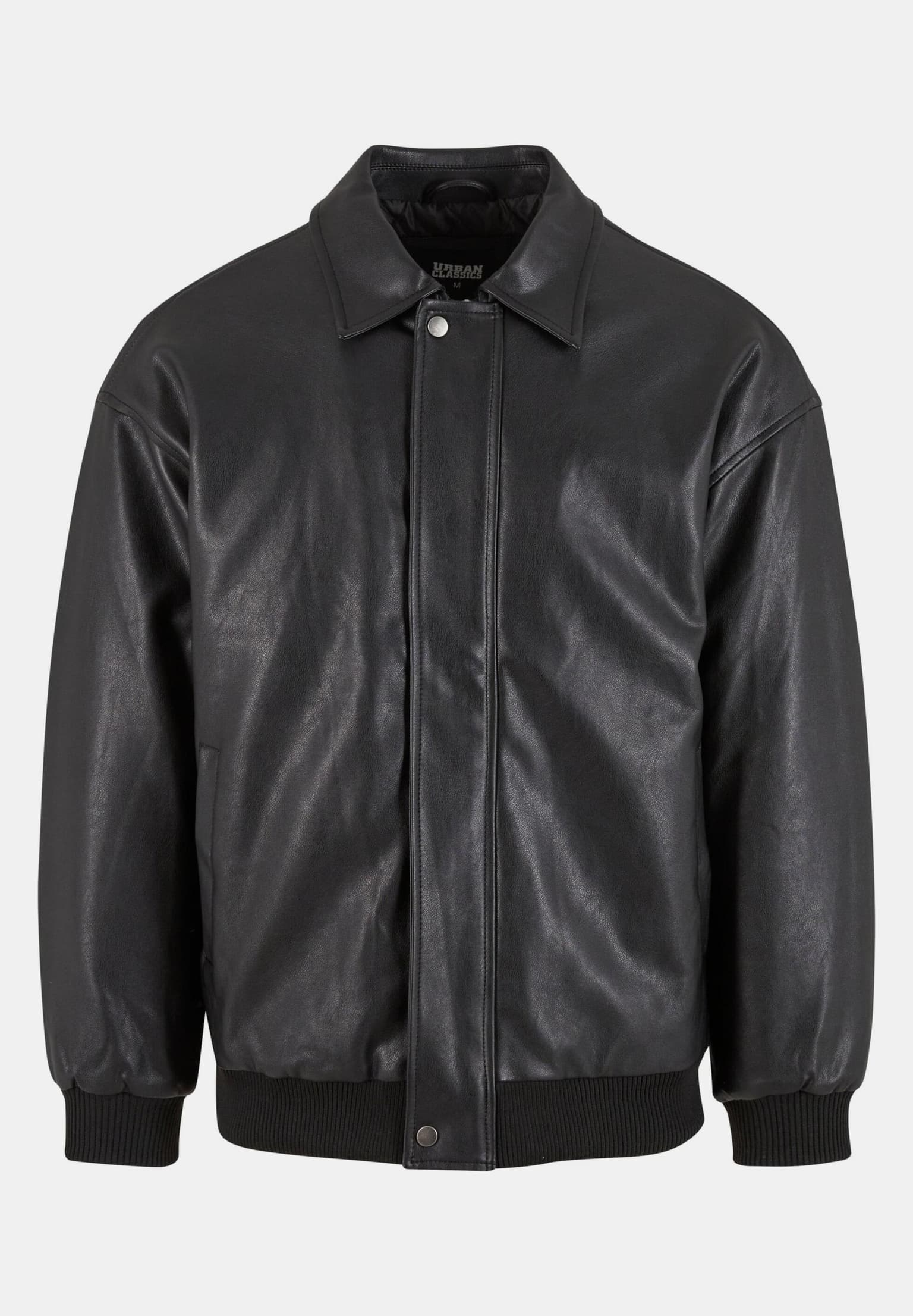 Urban Classics Synthetic Leather Blouson Lederjacke – Bild 4