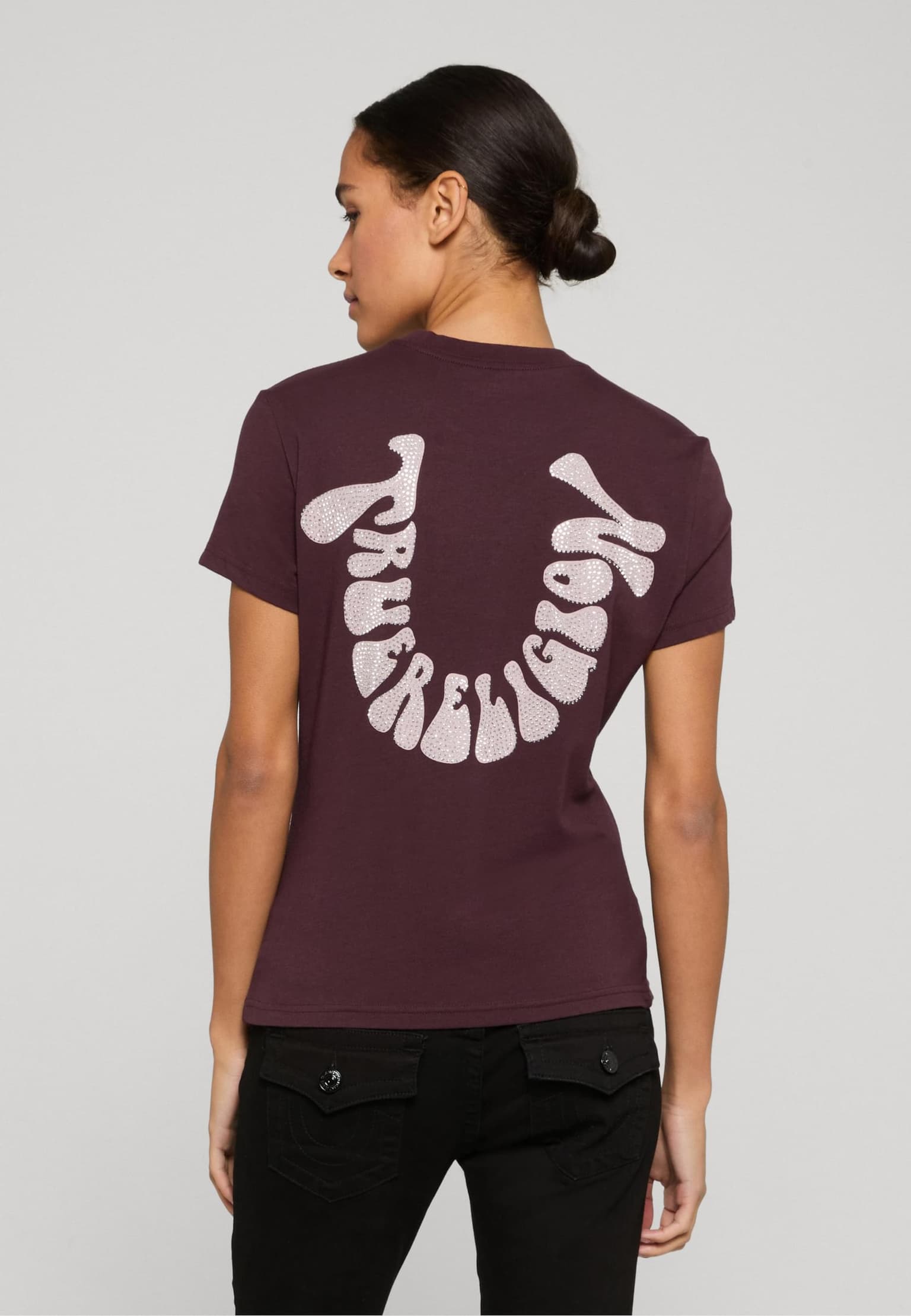 True Religion CRYSTAL HS CREW TEE – Bild 2