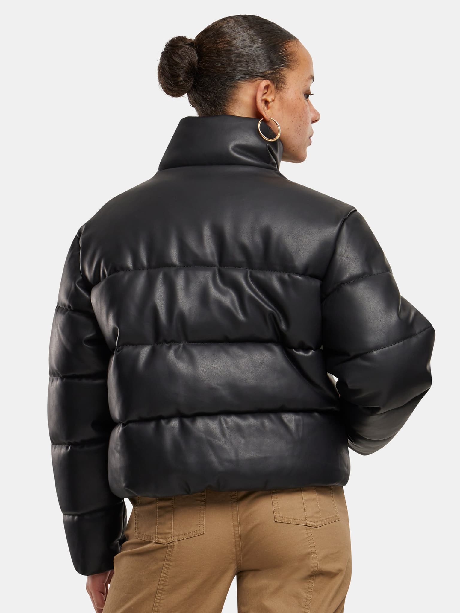 Karl Kani Serif Crop PU Puffer Jacket – Bild 2