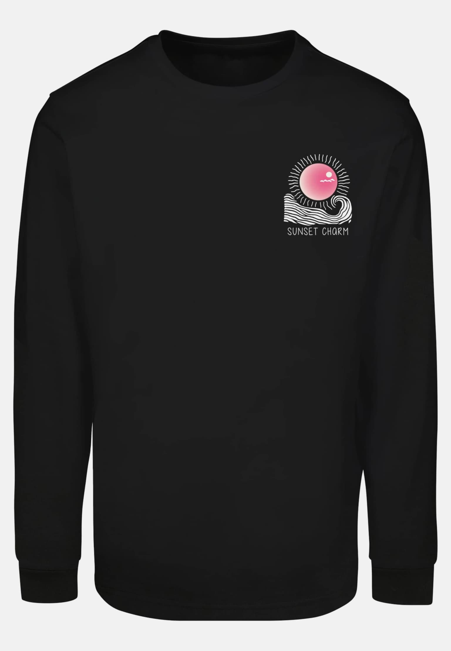 Merchcode Sunset Charm Longsleeve With Cuffrib – Bild 3