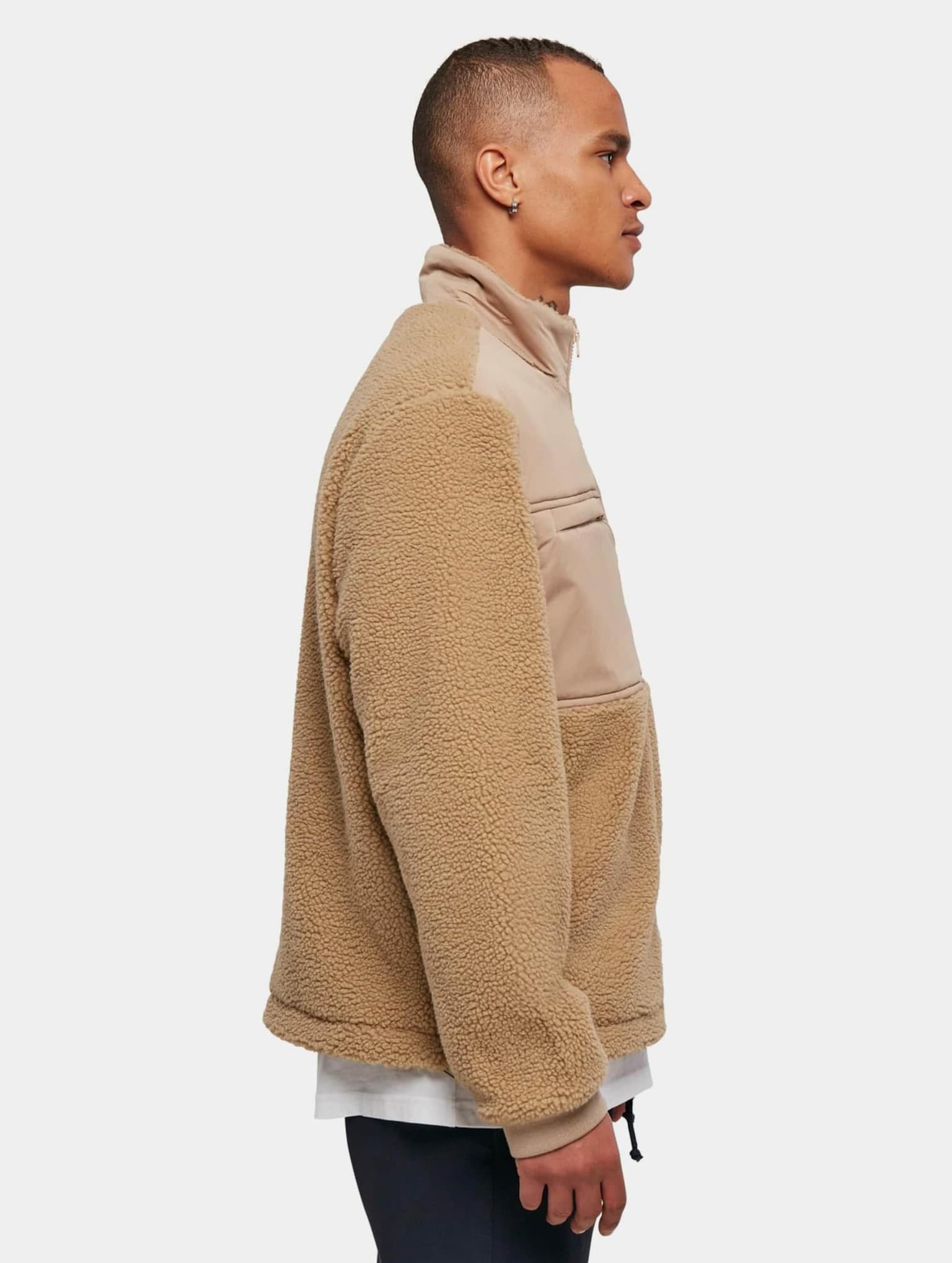 Urban Classics Patched Sherpa Jacket – Bild 4