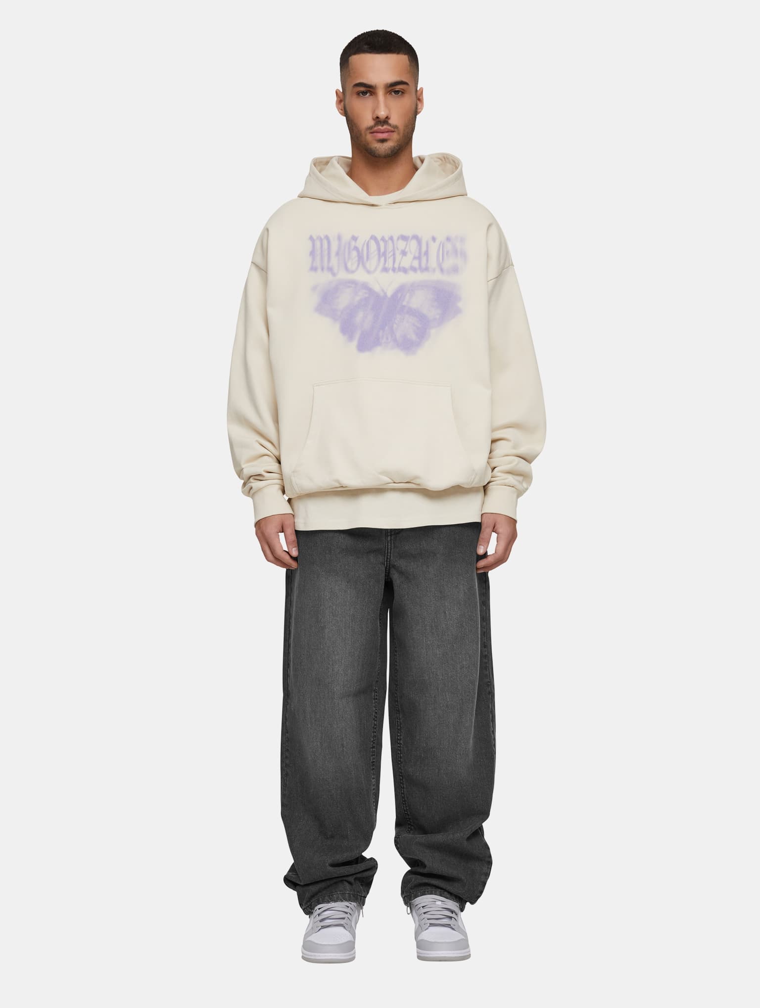 MJ Gonzales MJG Heavy Oversized Hoody - BUTTERFLY ILLUSION – Bild 3