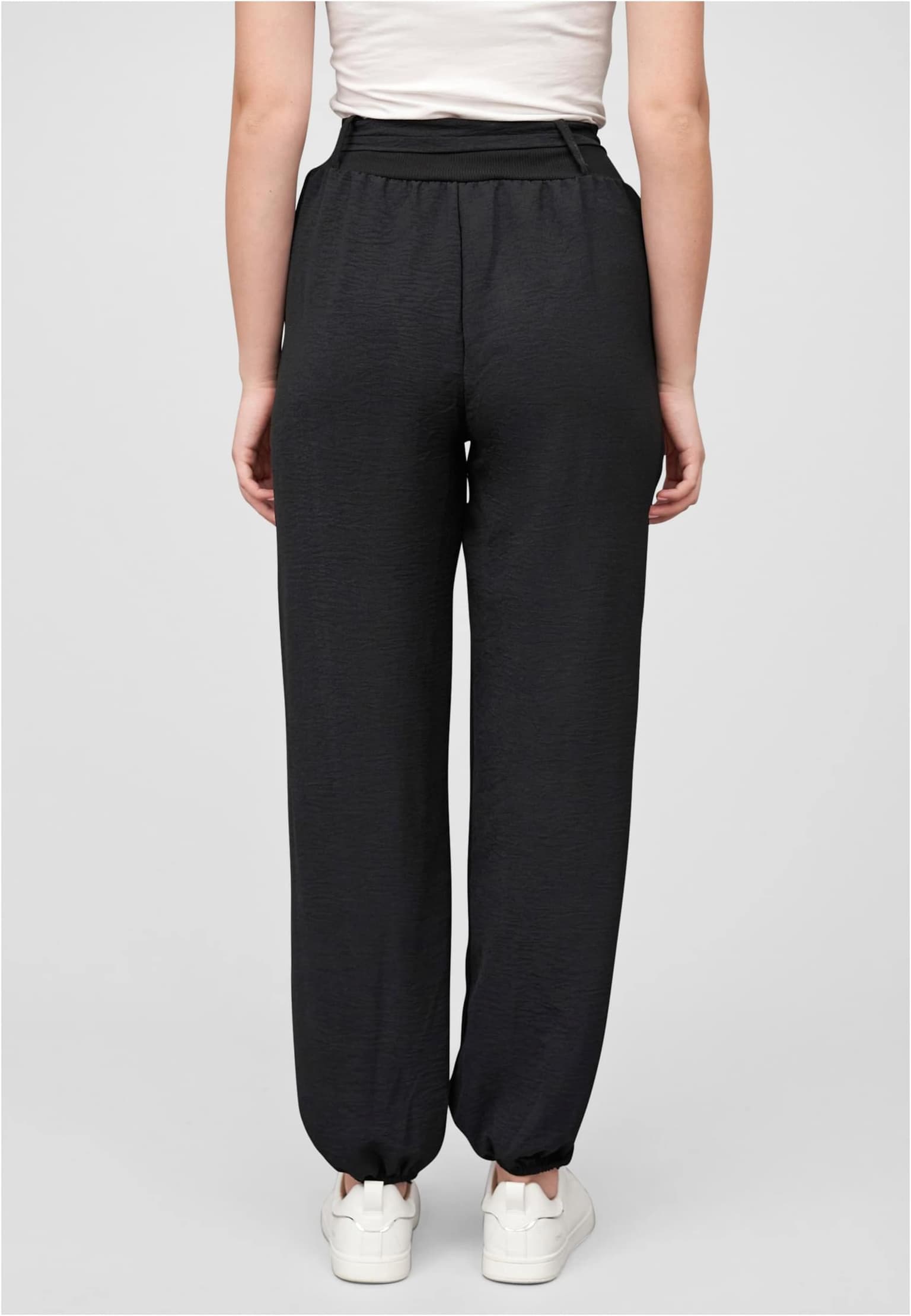 Cloud5ive Damen Sommer Hose Knopfleiste und Bindegürtel 2-Pockets – Bild 2